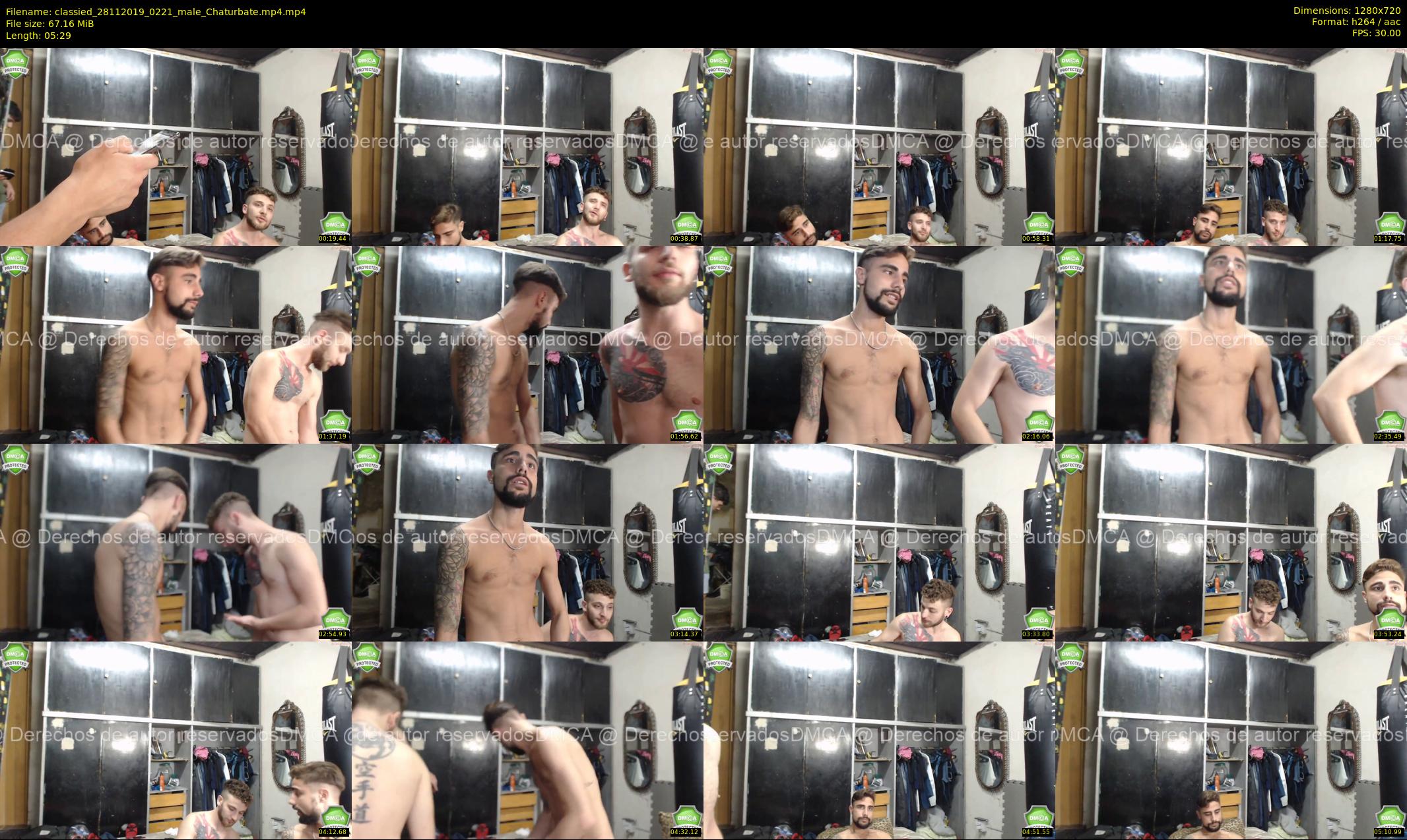 classied — 6 minute Chaturbate male cam show recording, 720p, Nov 28, 2019