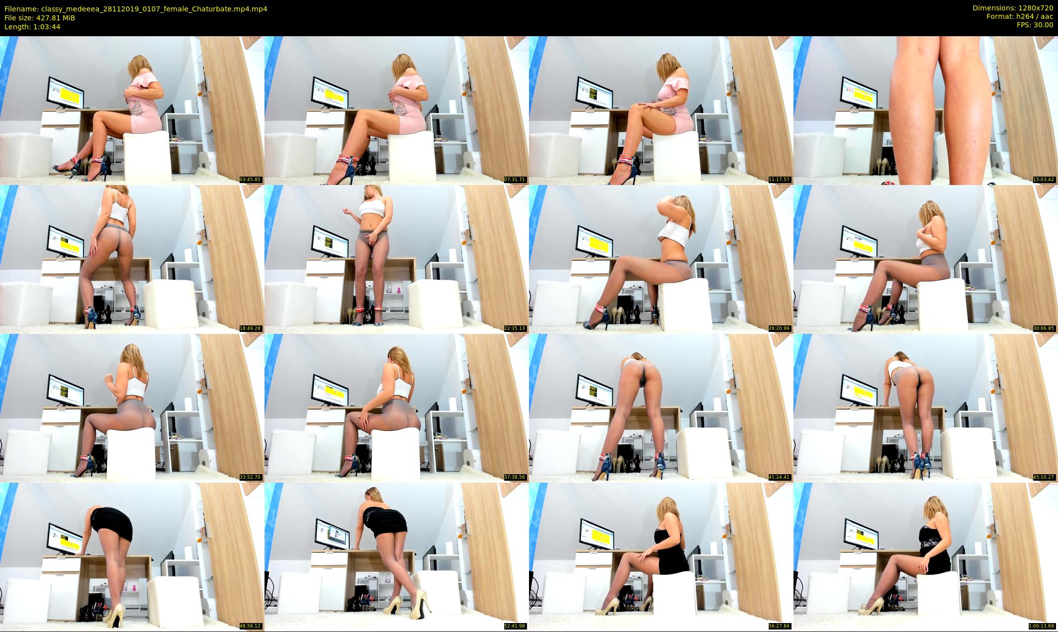 classy_medeeea — 64 minute Chaturbate female cam show recording, 720p, Nov 28, 2019