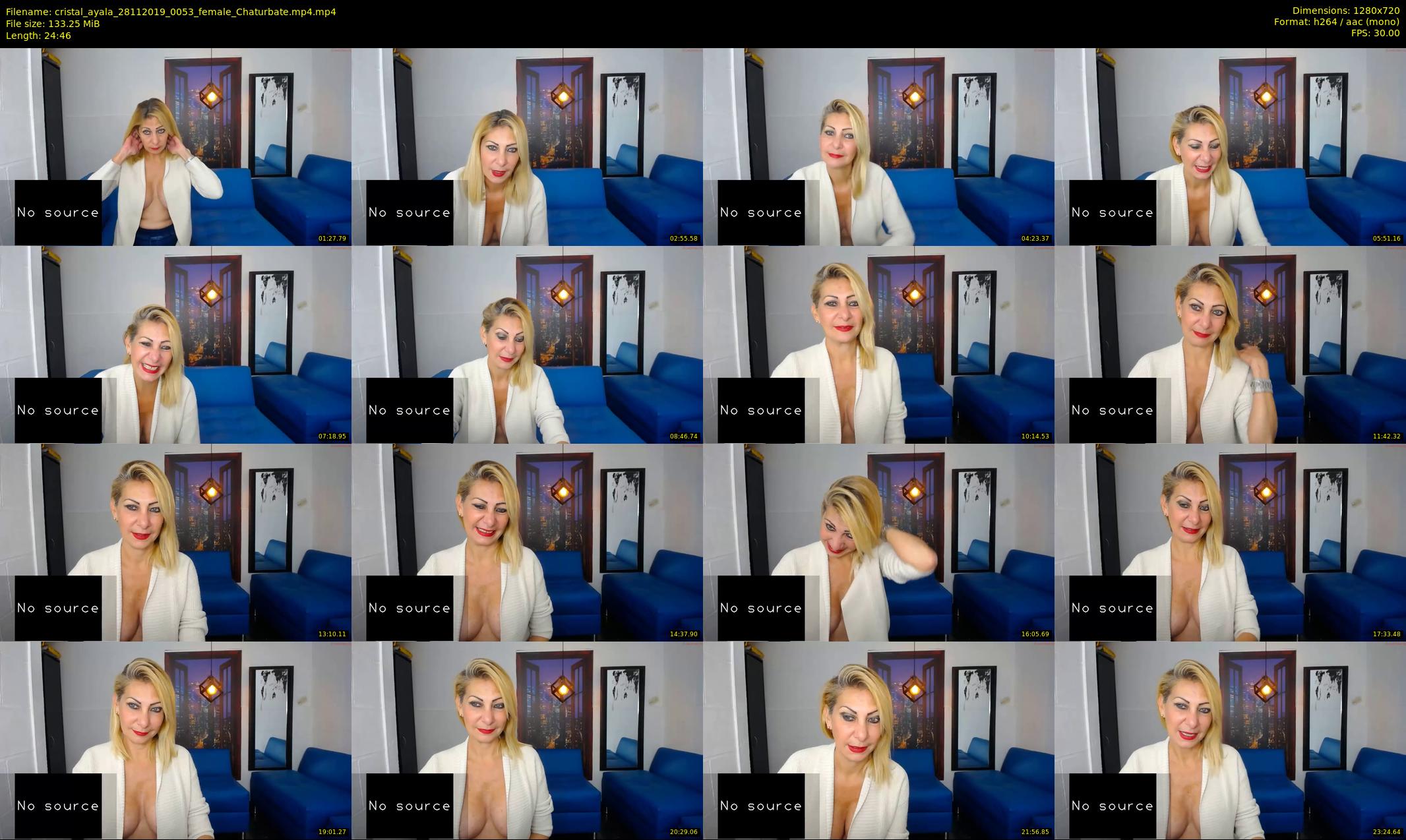 cristal_ayala — 25 minute Chaturbate female cam show recording, 720p, Nov 28, 2019