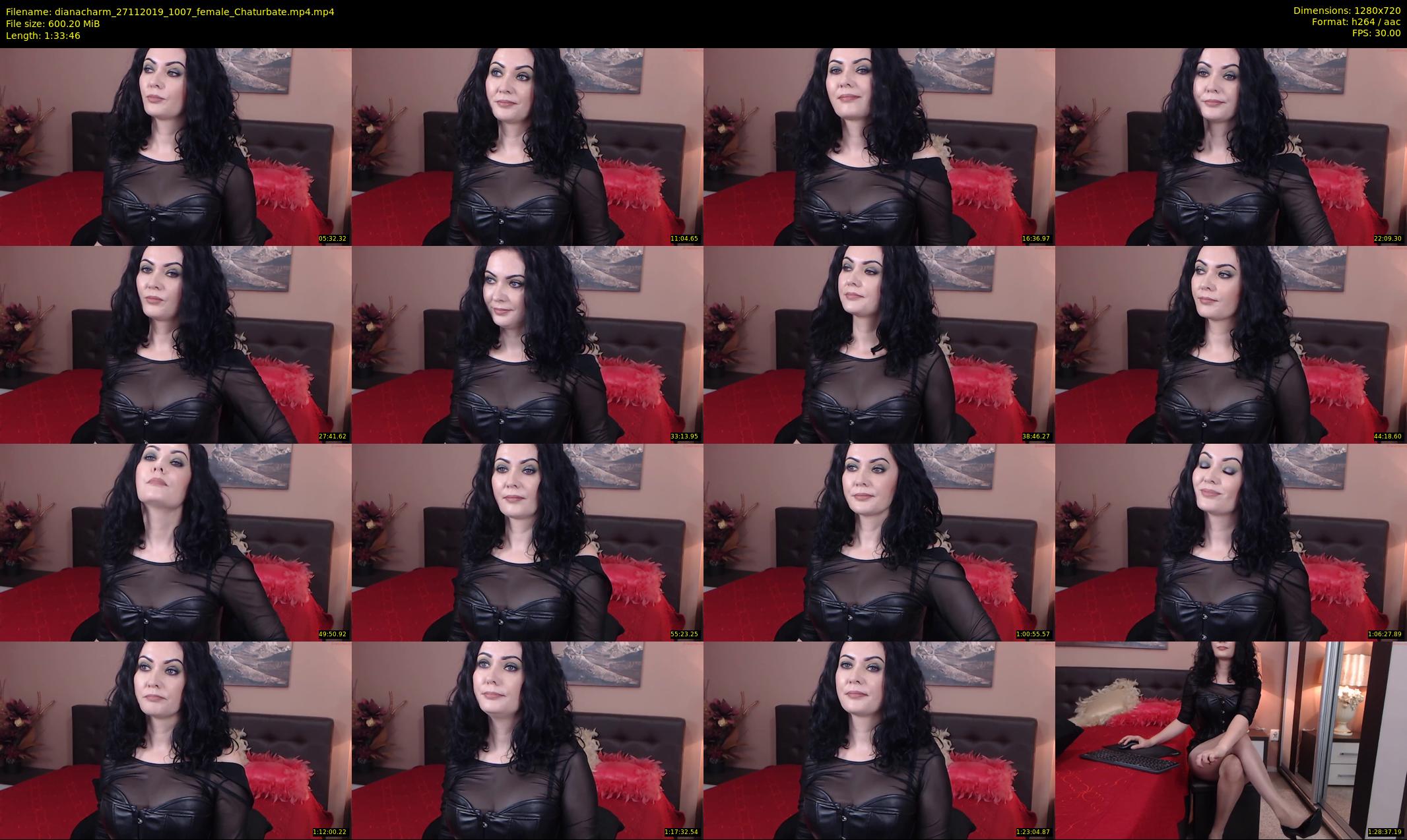 dianacharm — 94 minute Chaturbate female cam show recording, 720p, Nov 27, 2019