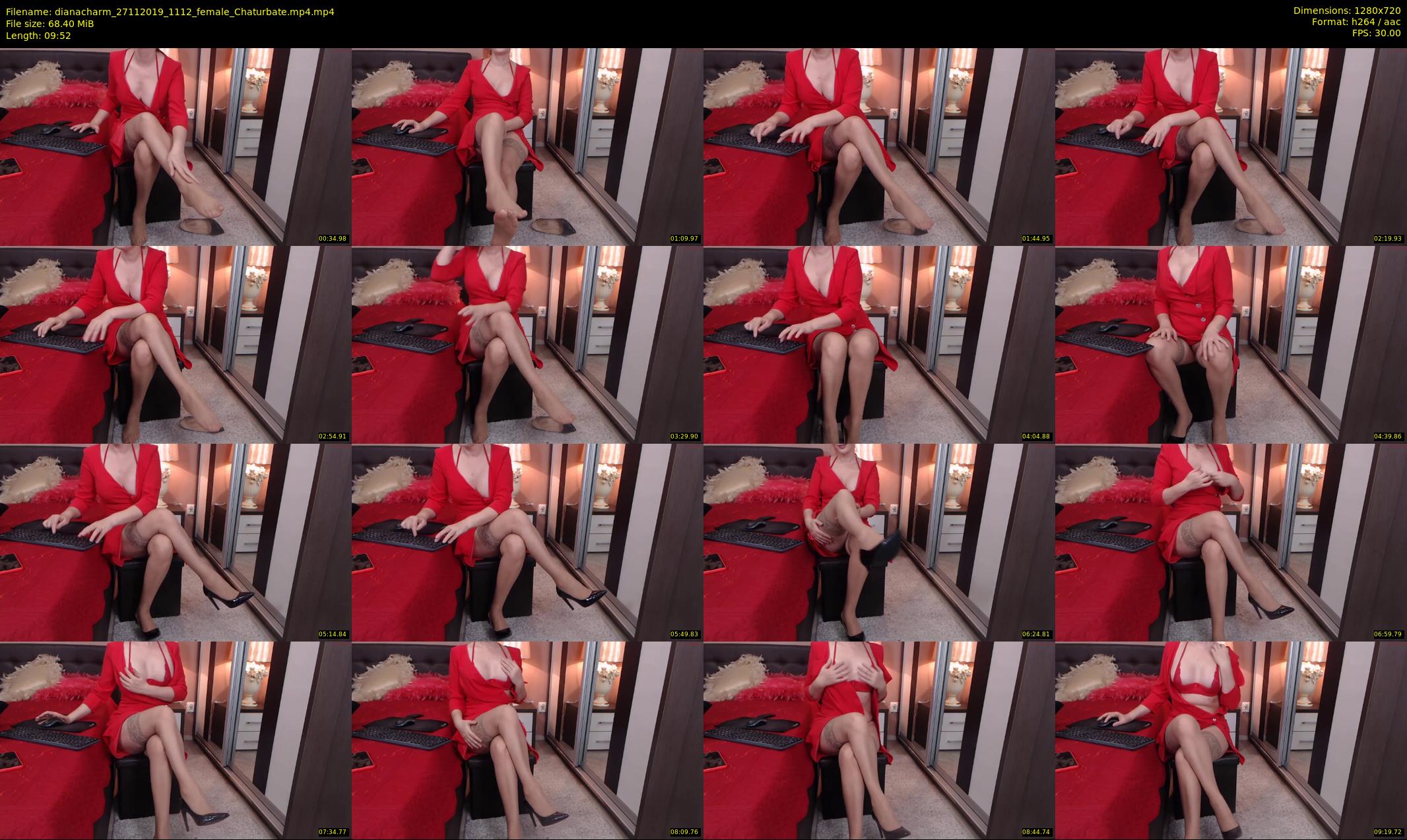 dianacharm — 10 minute Chaturbate female cam show recording, 720p, Nov 27, 2019