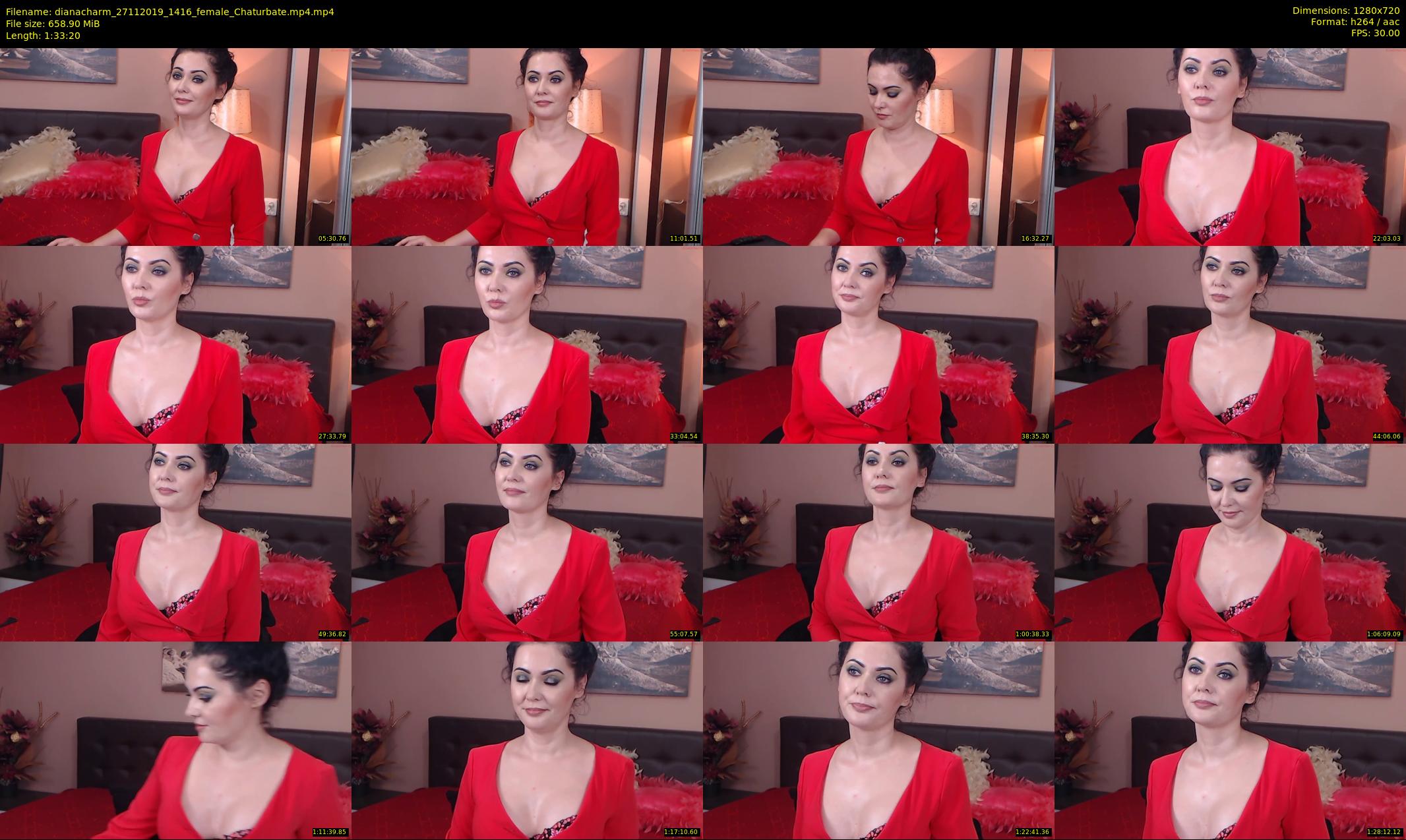 dianacharm — 94 minute Chaturbate female cam show recording, 720p, Nov 27, 2019