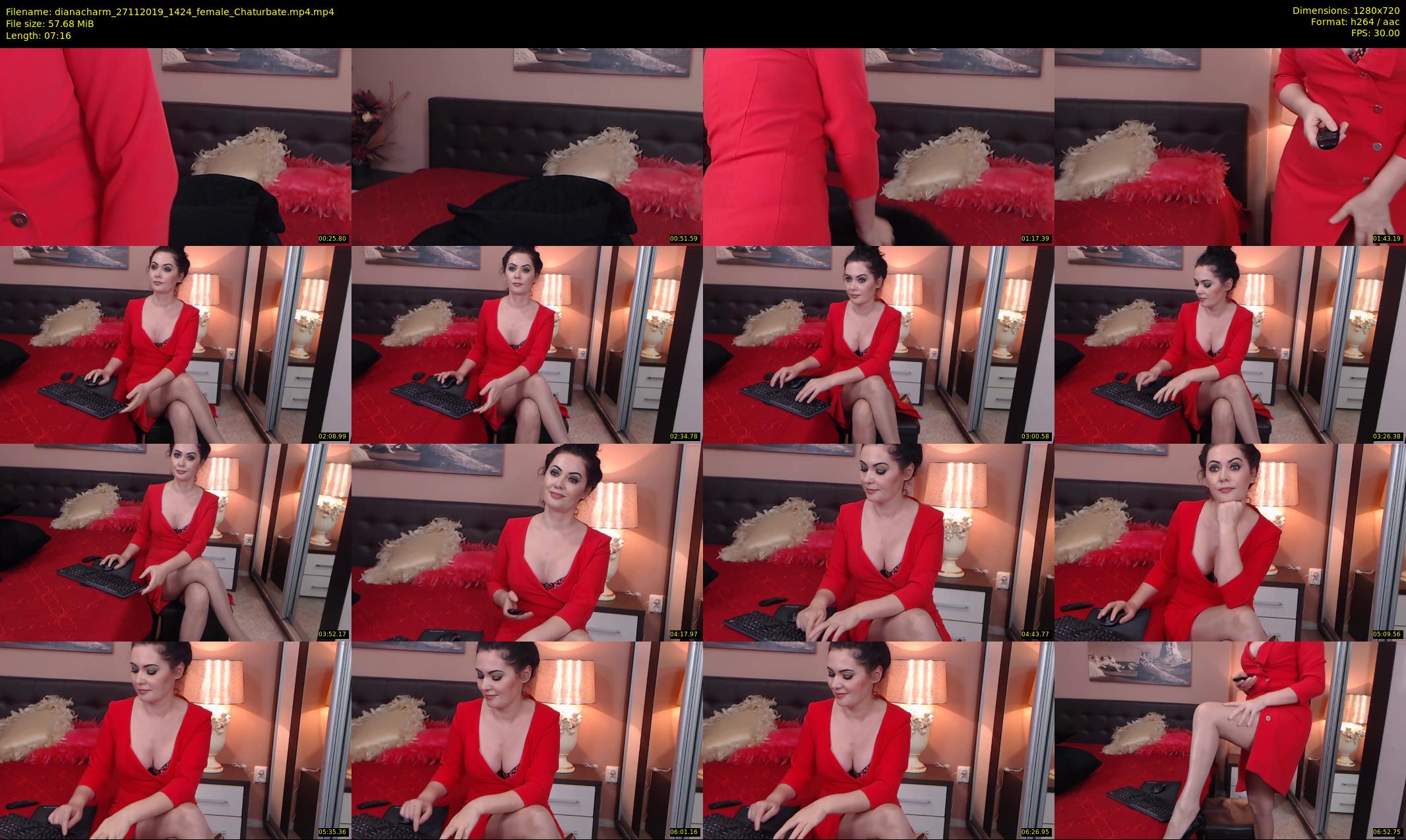 dianacharm — 8 minute Chaturbate female cam show recording, 720p, Nov 27, 2019