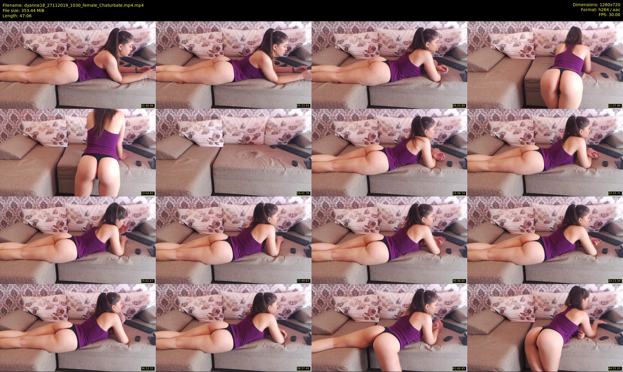 dyanne18 — 48 minute Chaturbate female cam show recording, 720p, Nov 27, 2019
