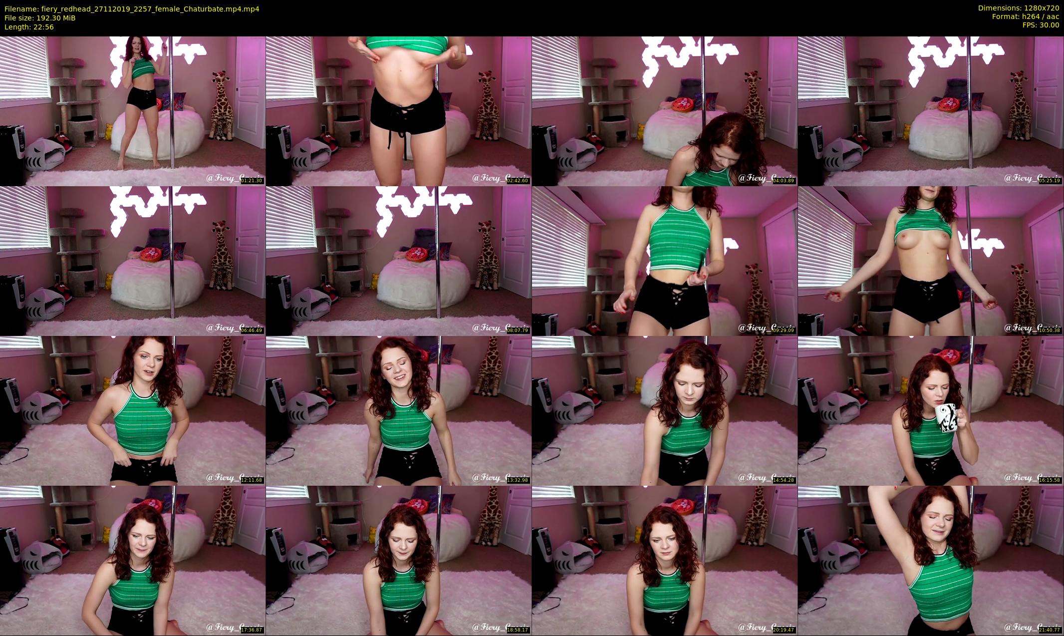 fiery_redhead — 23 minute Chaturbate female cam show recording, 720p, Nov 27, 2019