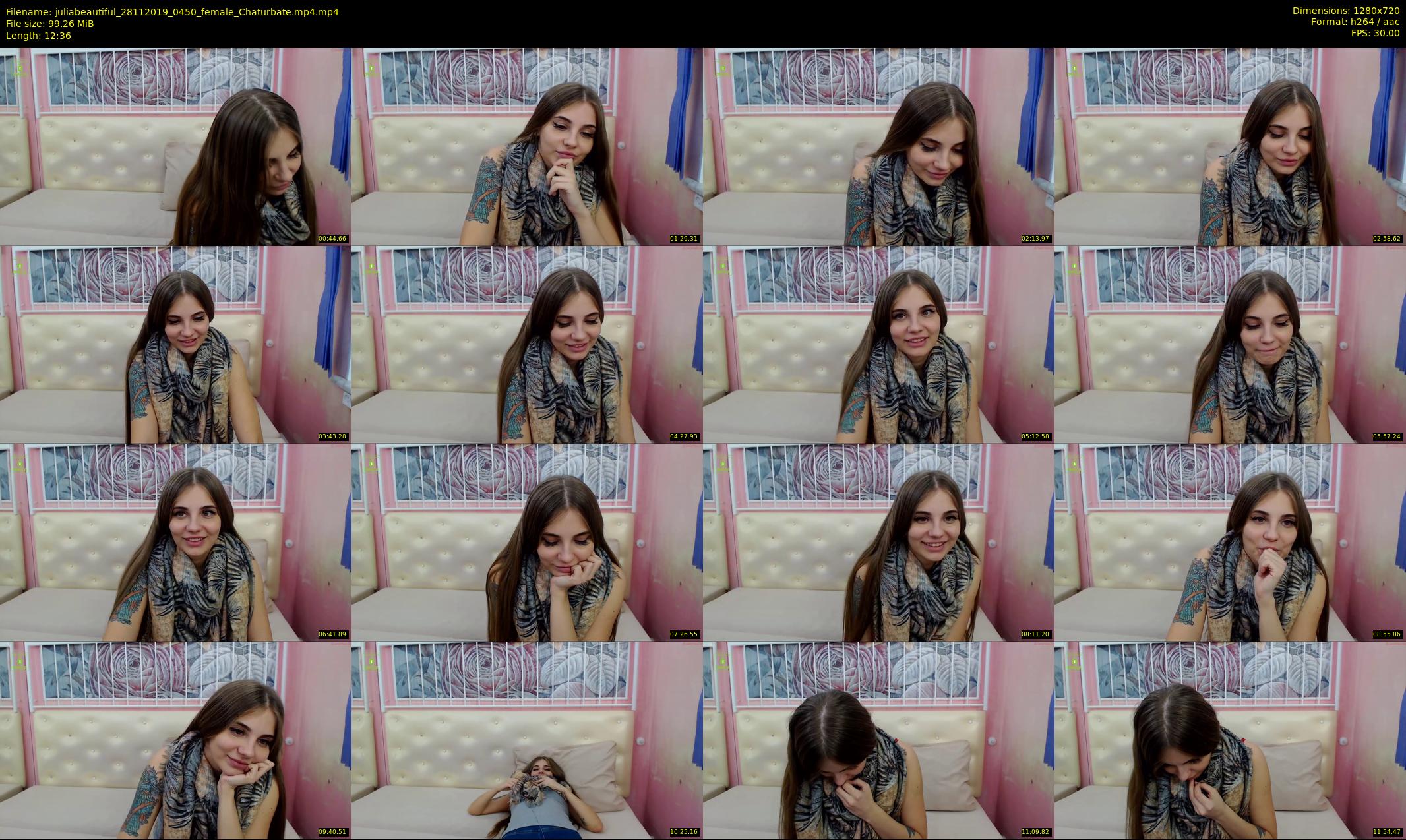 juliabeautiful — 13 minute Chaturbate female cam show recording, 720p, Nov 28, 2019