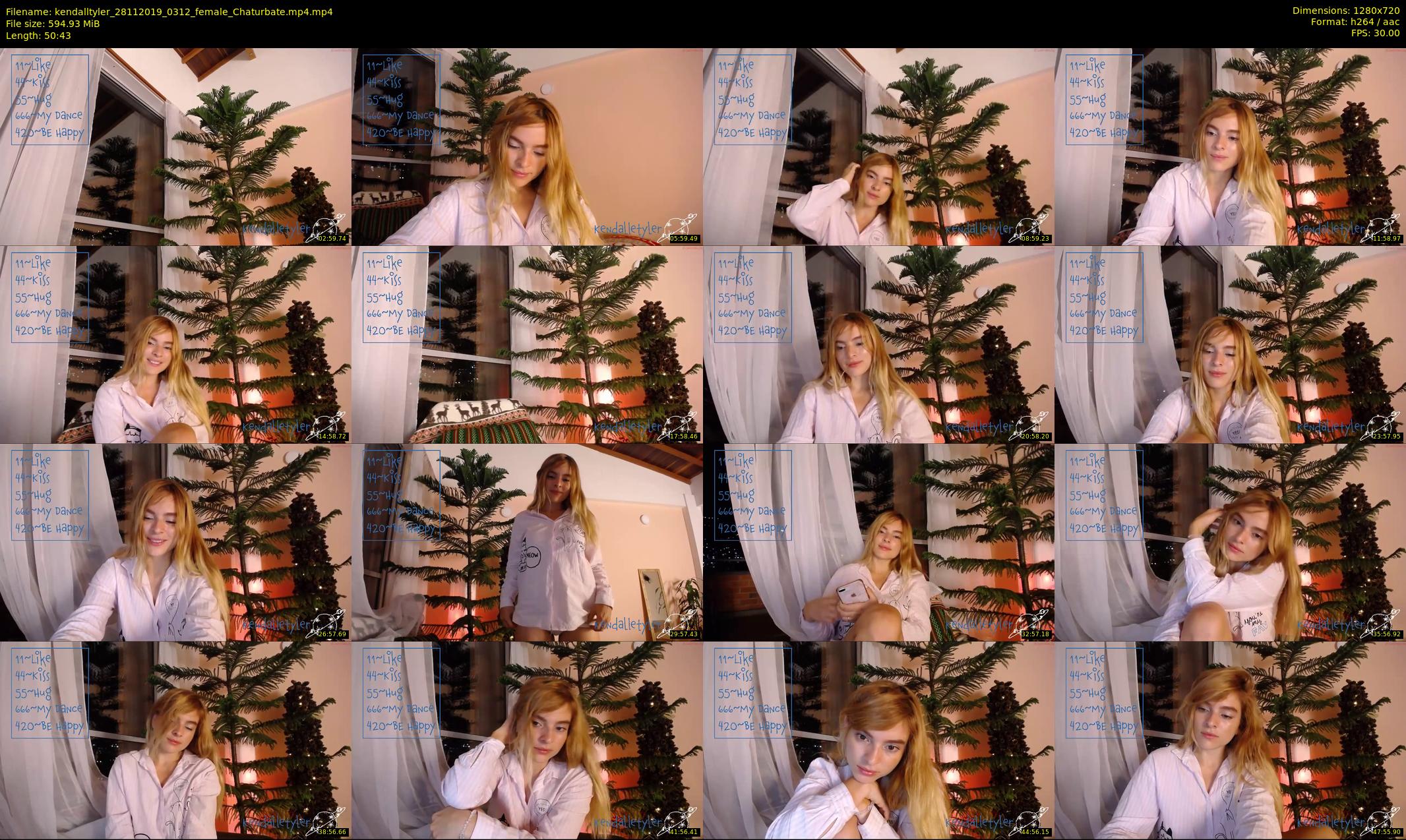 kendalltyler — 51 minute Chaturbate female cam show recording, 720p, Nov 28, 2019
