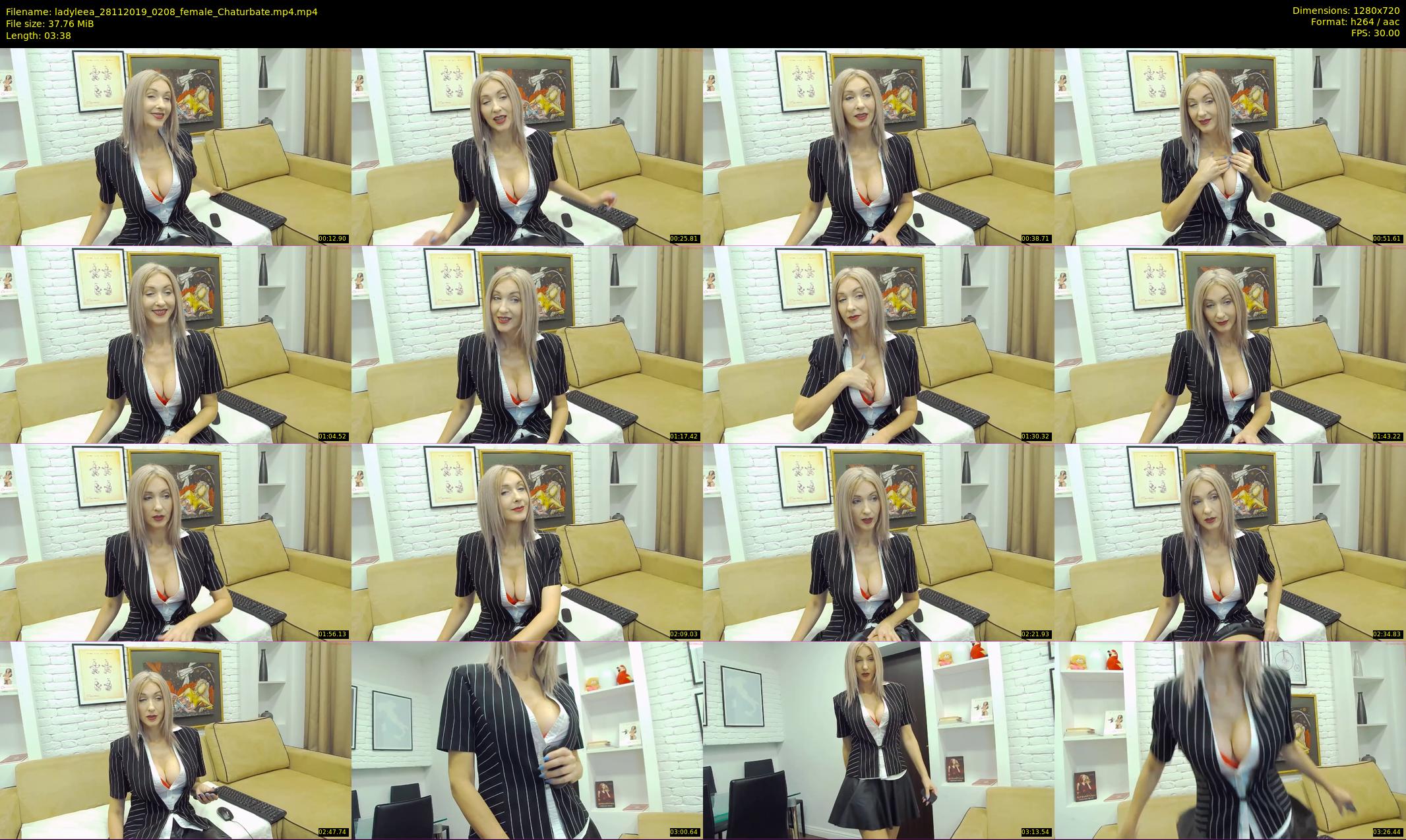 ladyleea — 4 minute Chaturbate female cam show recording, 720p, Nov 28, 2019