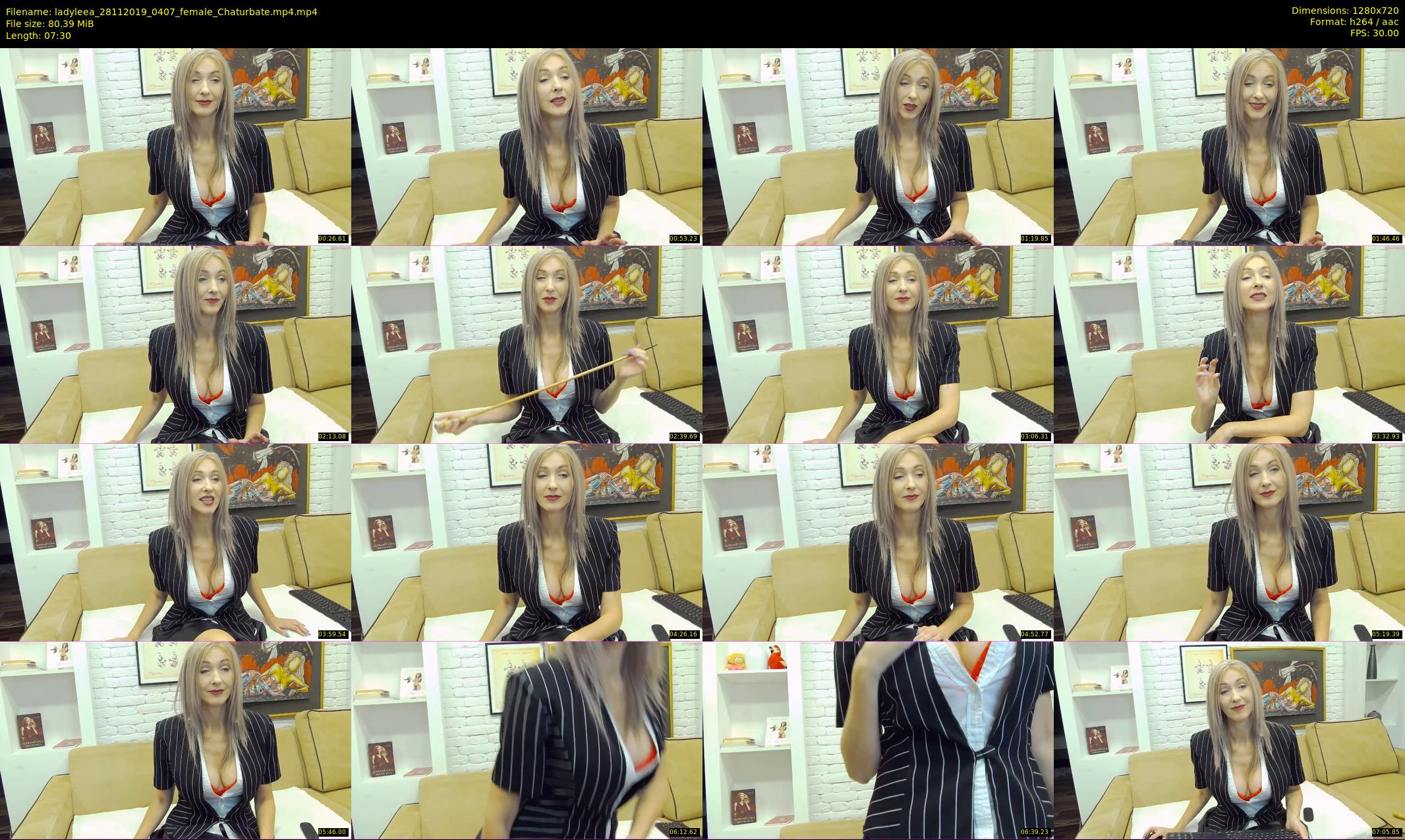 ladyleea — 8 minute Chaturbate female cam show recording, 720p, Nov 28, 2019