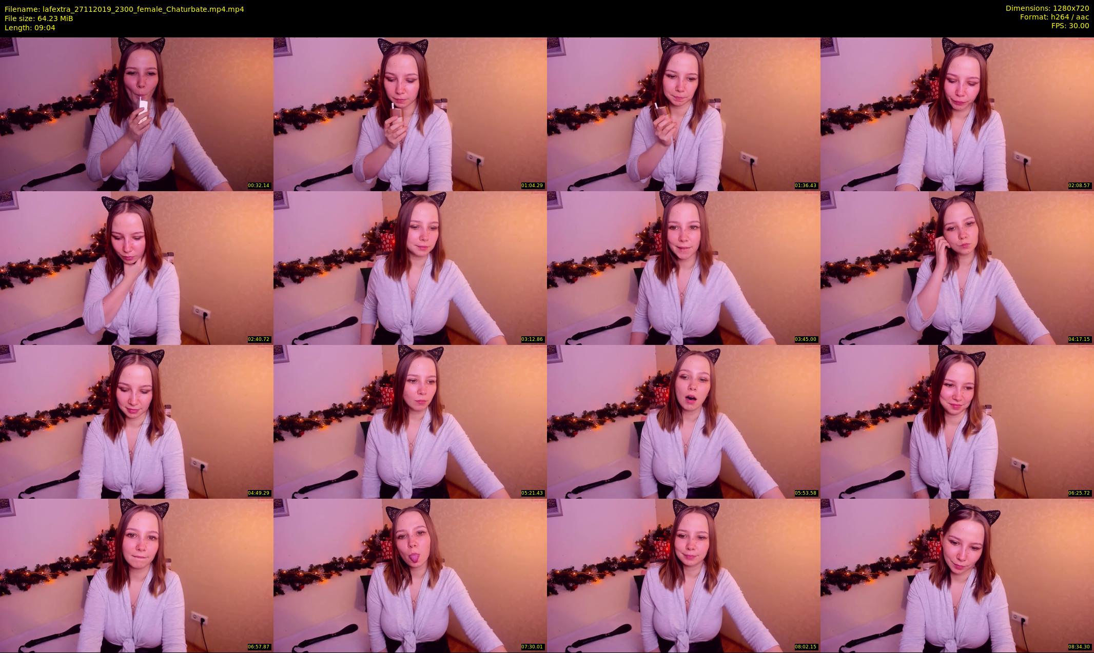 lafextra — 10 minute Chaturbate female cam show recording, 720p, Nov 27, 2019