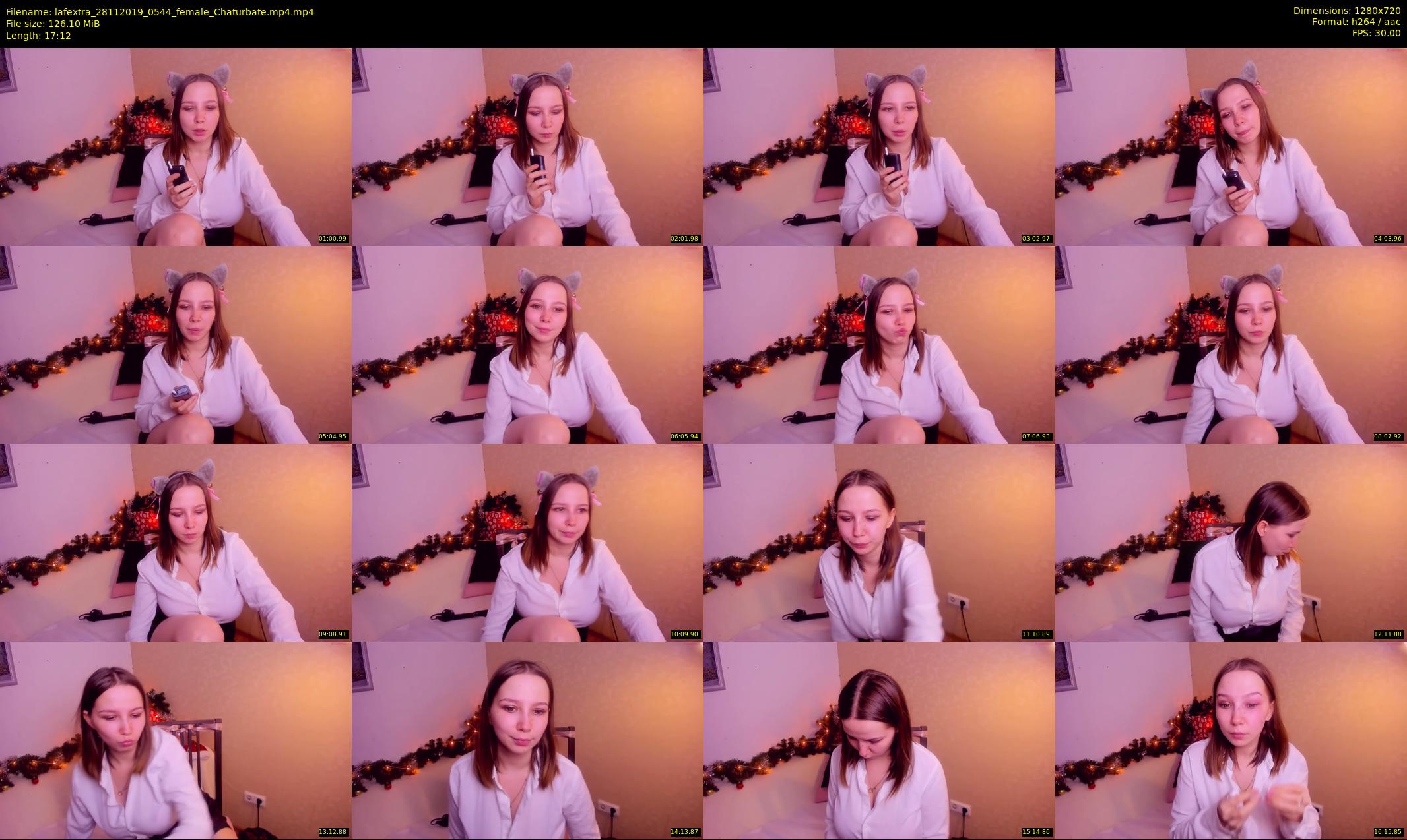 lafextra — 18 minute Chaturbate female cam show recording, 720p, Nov 28, 2019