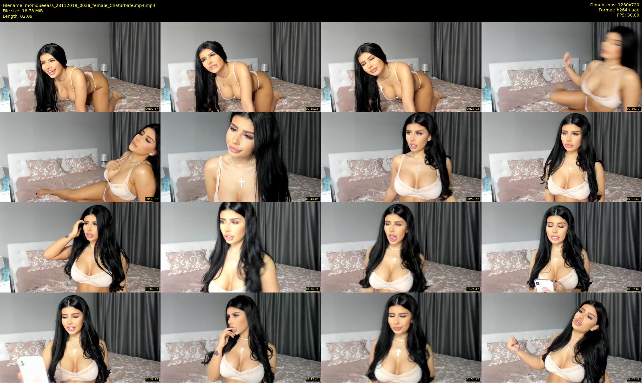 moniqueeass — 3 minute Chaturbate female cam show recording, 720p, Nov 28, 2019