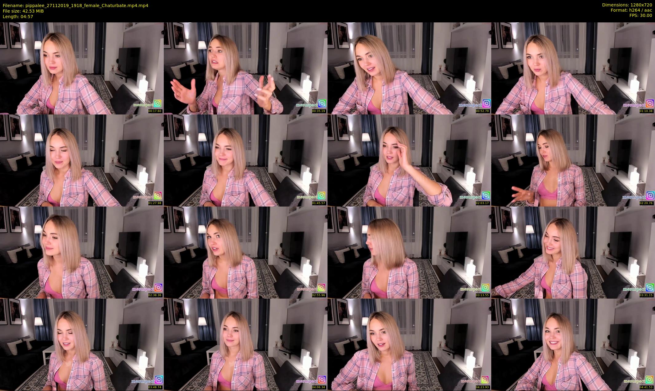 pippalee — 5 minute Chaturbate female cam show recording, 720p, Nov 27, 2019