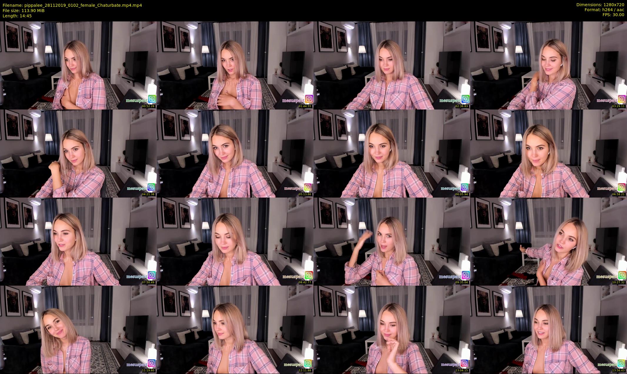 pippalee — 15 minute Chaturbate female cam show recording, 720p, Nov 28, 2019