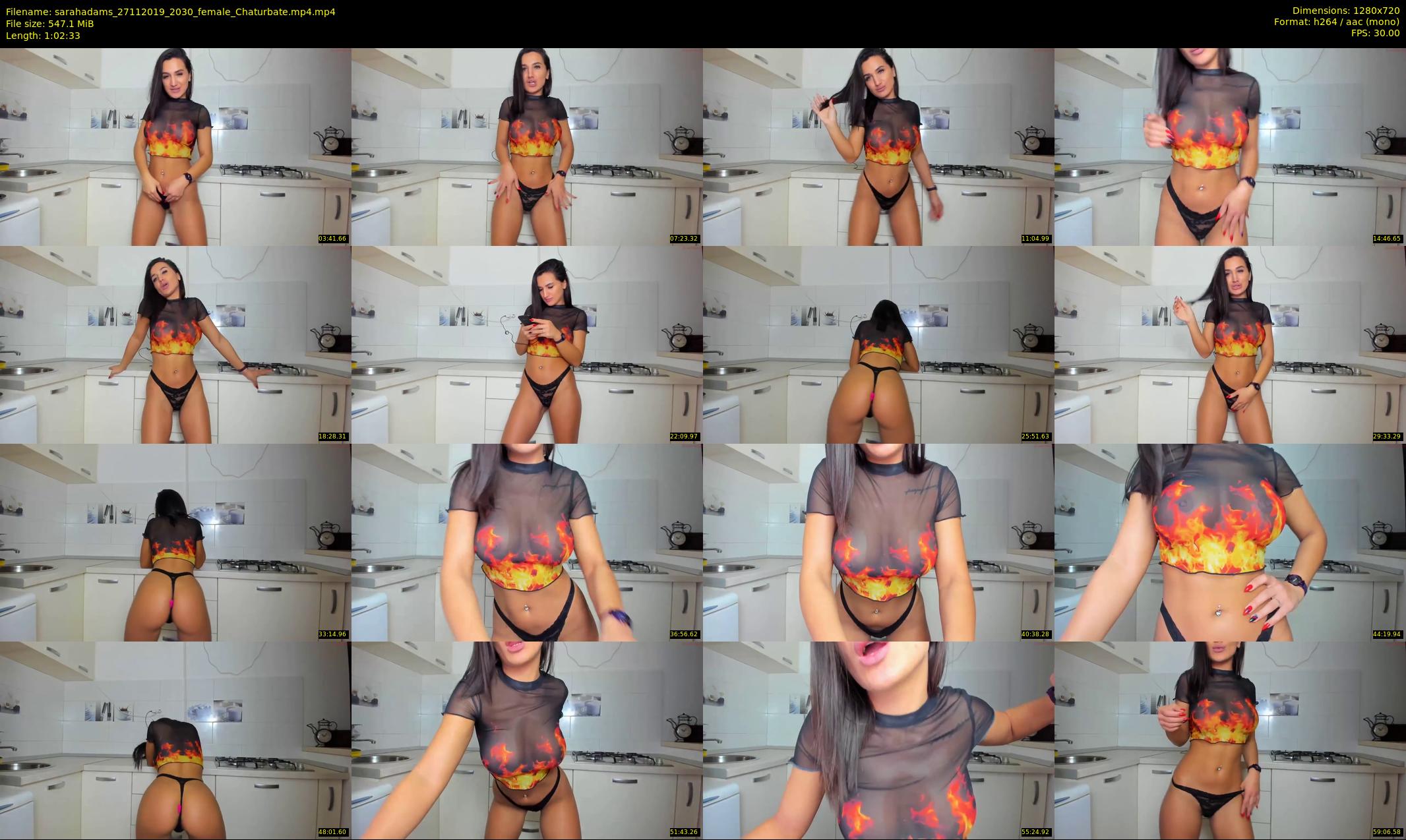 sarahadams — 63 minute Chaturbate female cam show recording, 720p, Nov 27, 2019