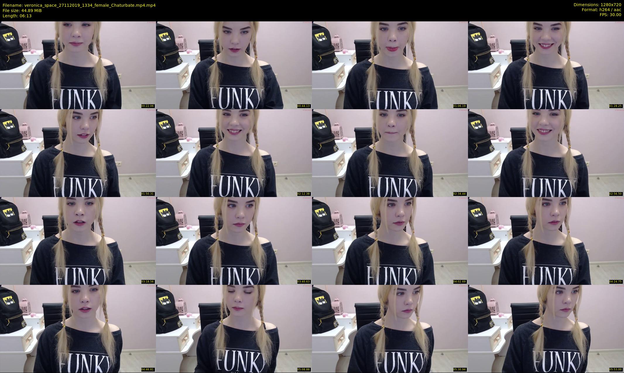 veronica_space — 7 minute Chaturbate female cam show recording, 720p, Nov 27, 2019