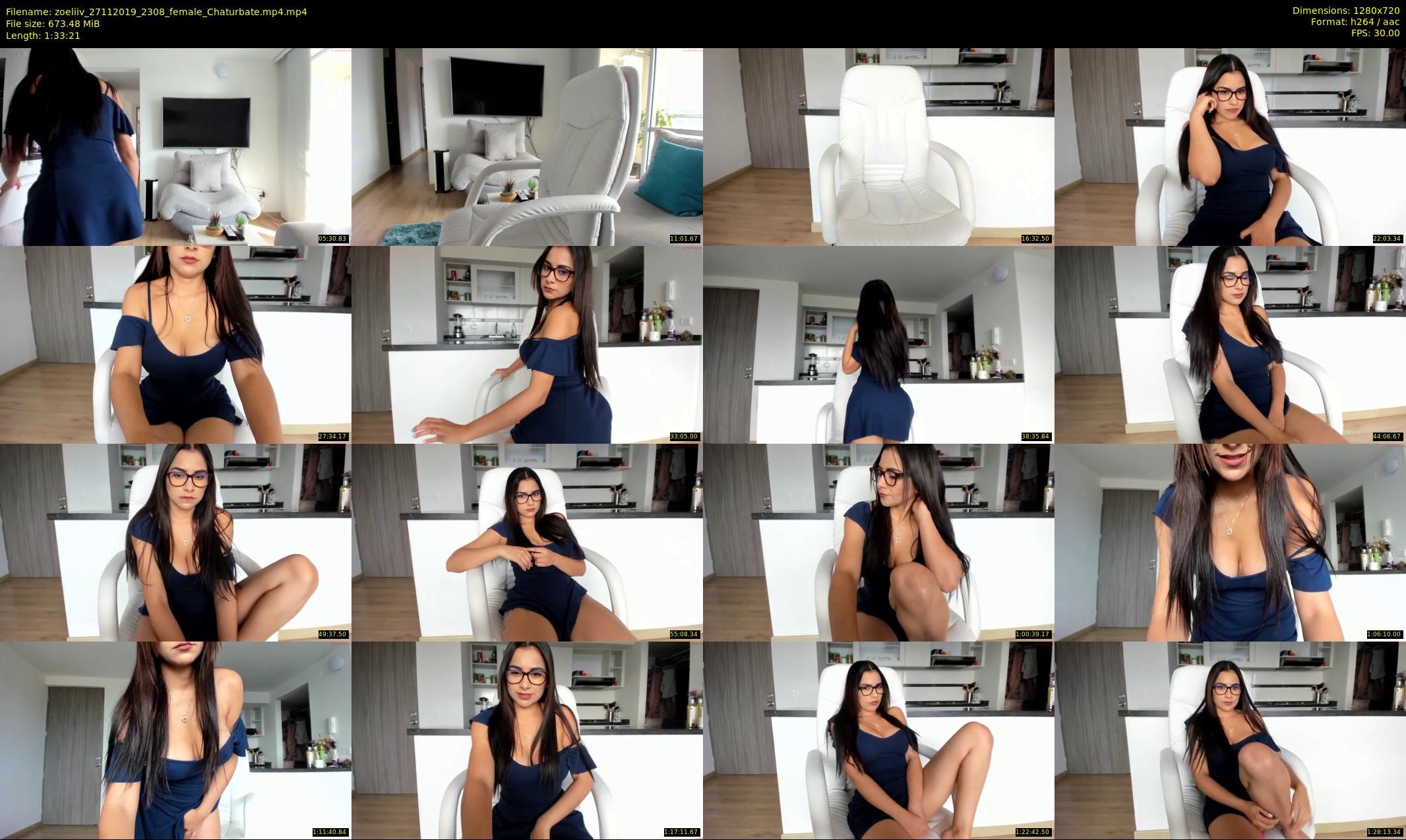 zoeliiv — 94 minute Chaturbate female cam show recording, 720p, Nov 27, 2019