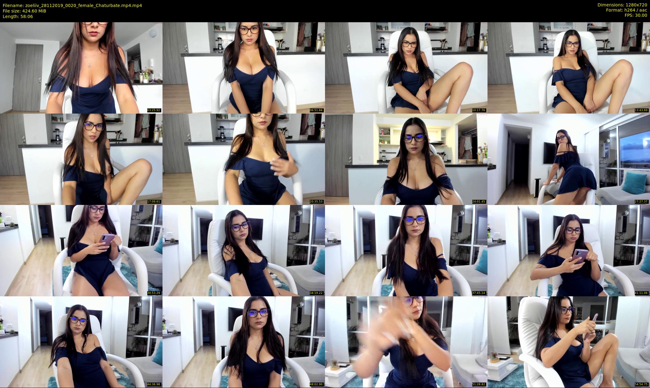 zoeliiv — 59 minute Chaturbate female cam show recording, 720p, Nov 28, 2019