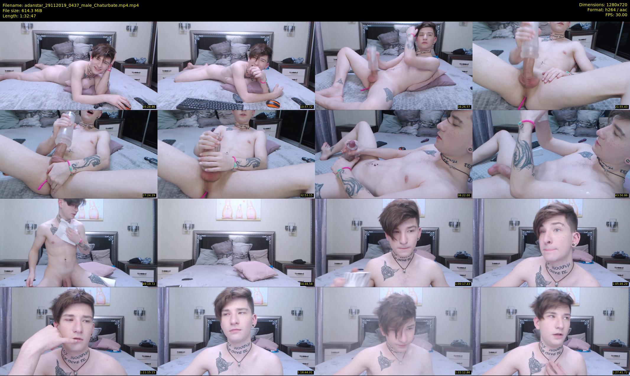 adanstar — 93 minute Chaturbate male cam show recording, 720p, Nov 29, 2019