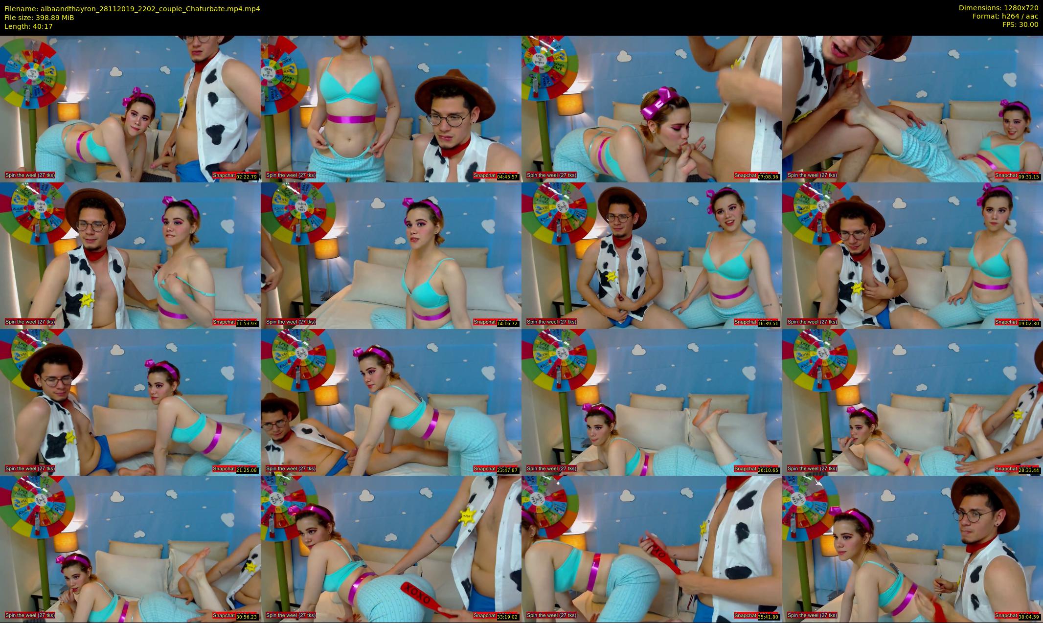 albaandthayron — 41 minute Chaturbate couple cam show recording, 720p, Nov 28, 2019