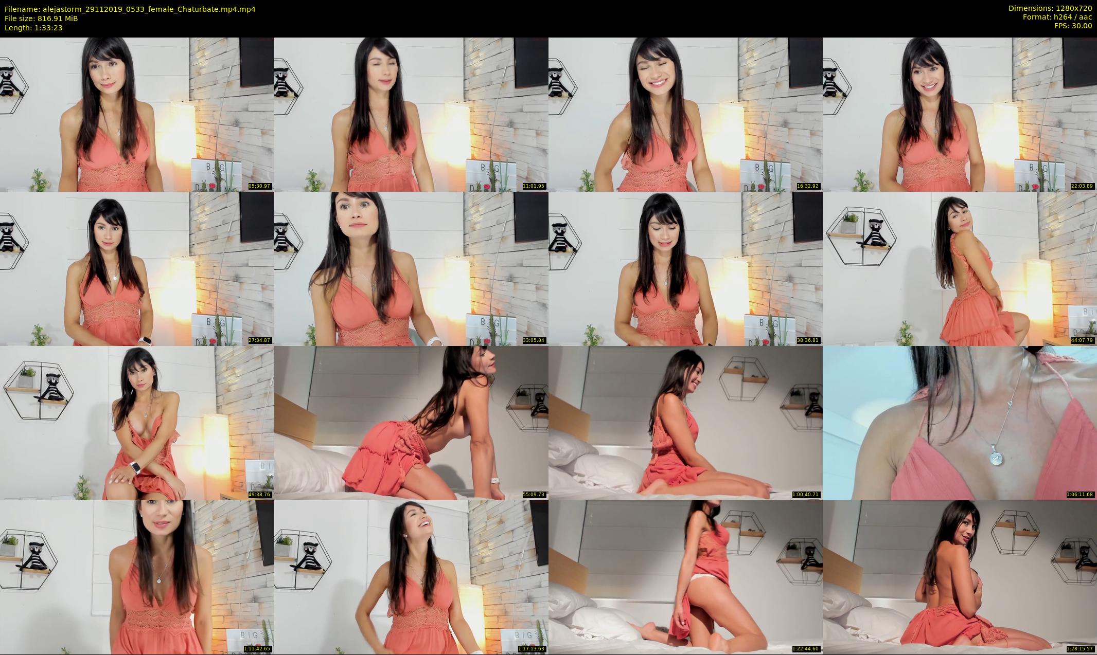 alejastorm — 94 minute Chaturbate female cam show recording, 720p, Nov 29, 2019