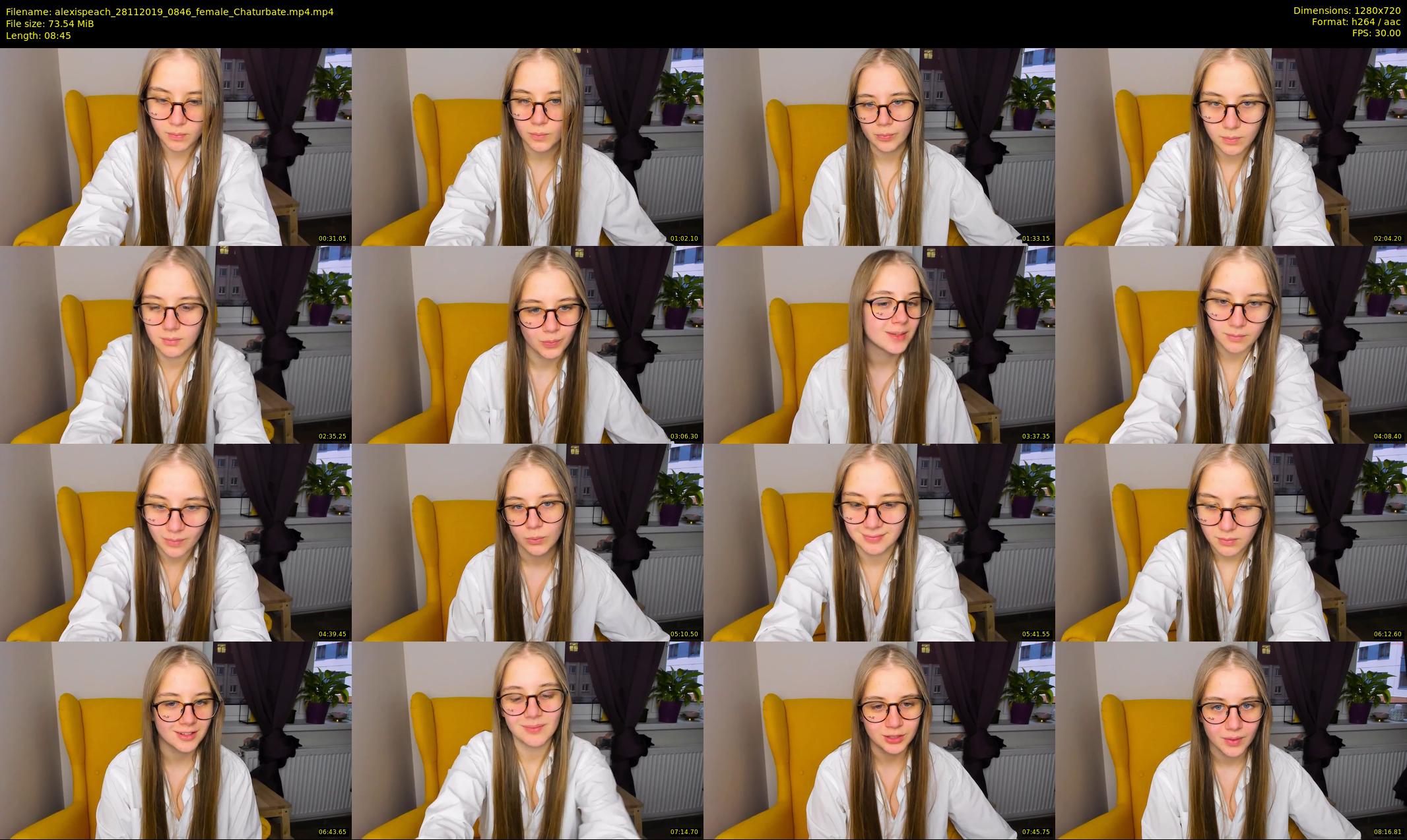 alexispeach — 9 minute Chaturbate female cam show recording, 720p, Nov 28, 2019