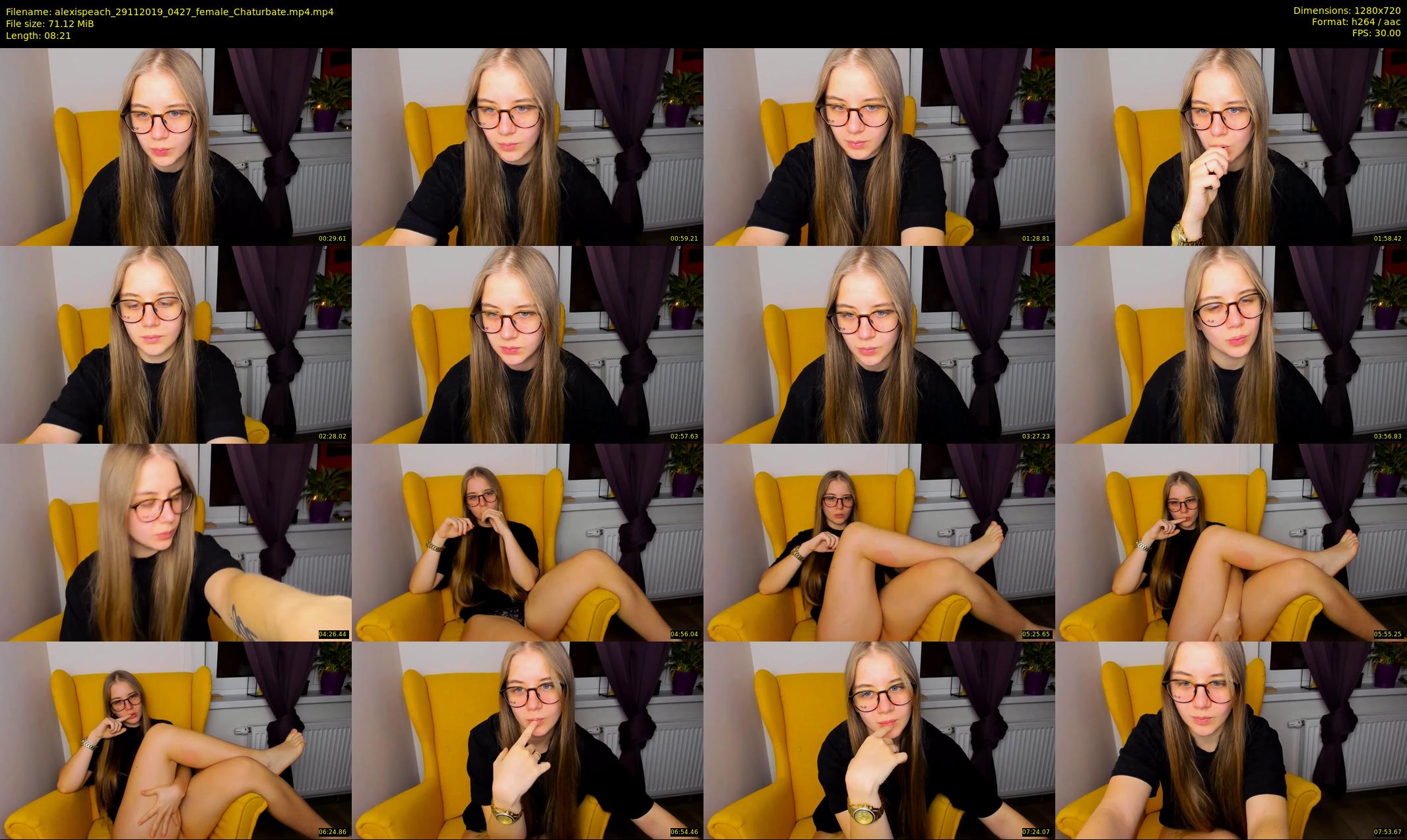 alexispeach — 9 minute Chaturbate female cam show recording, 720p, Nov 29, 2019