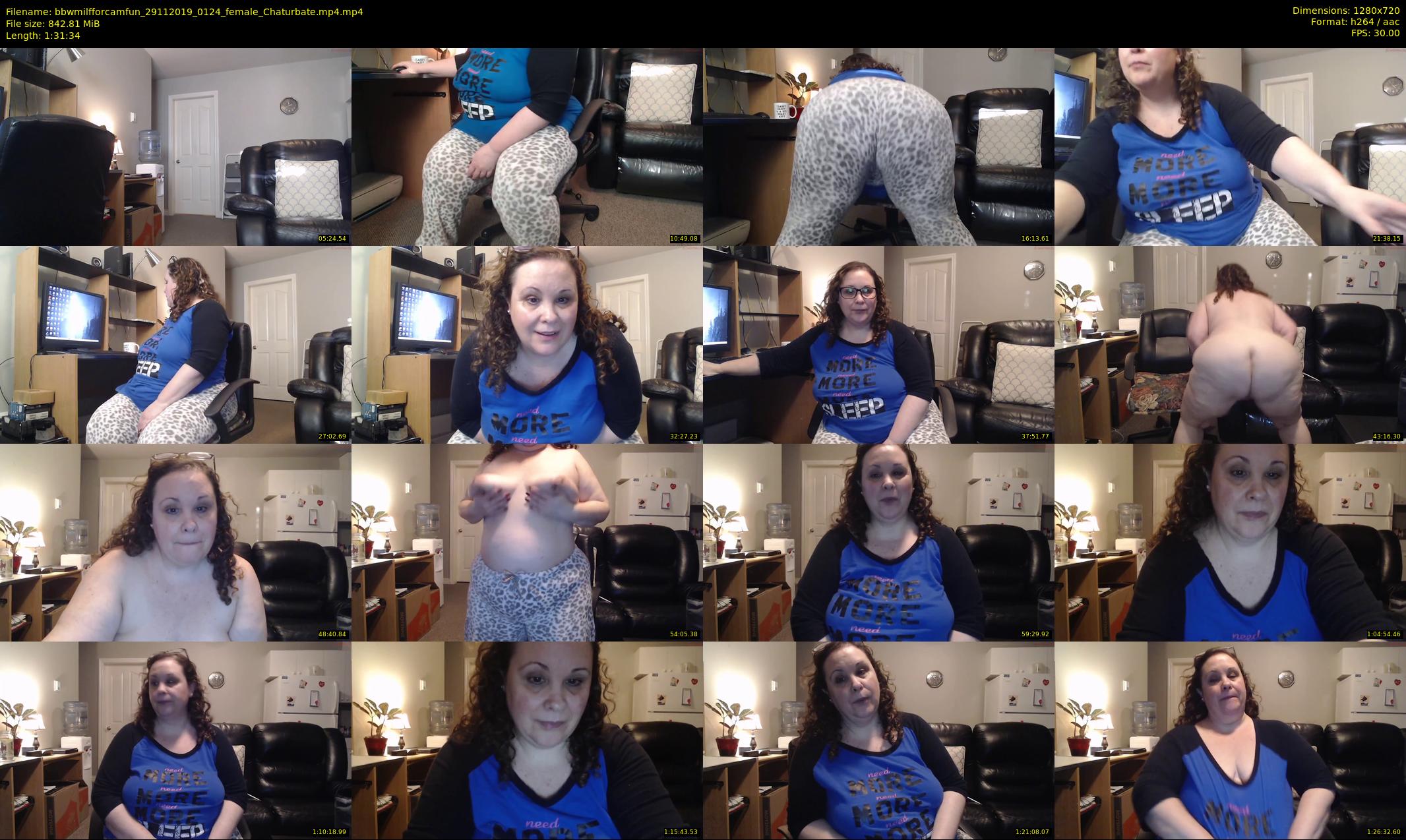 bbwmilfforcamfun — 92 minute Chaturbate female cam show recording, 720p, Nov 29, 2019