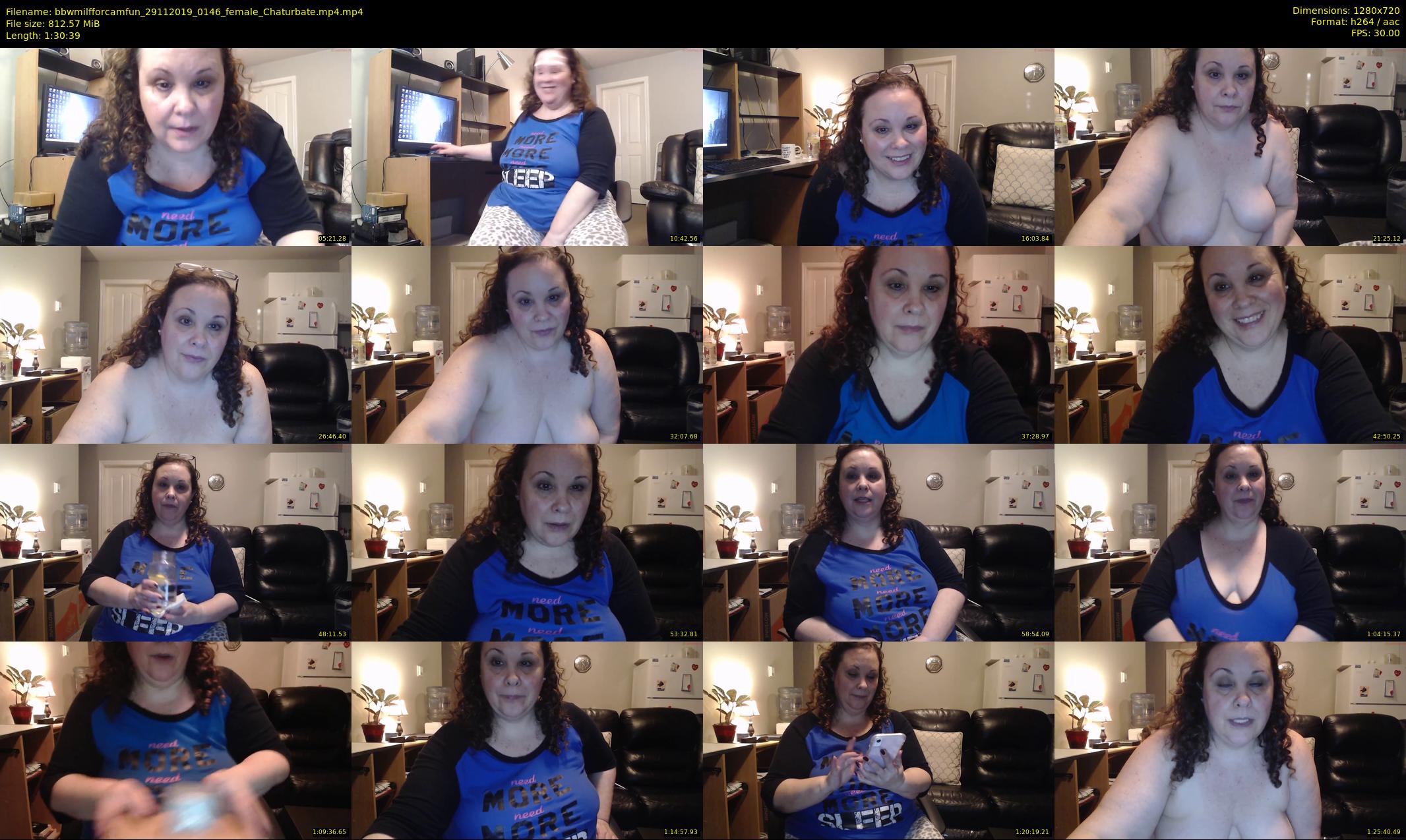 bbwmilfforcamfun — 91 minute Chaturbate female cam show recording, 720p, Nov 29, 2019