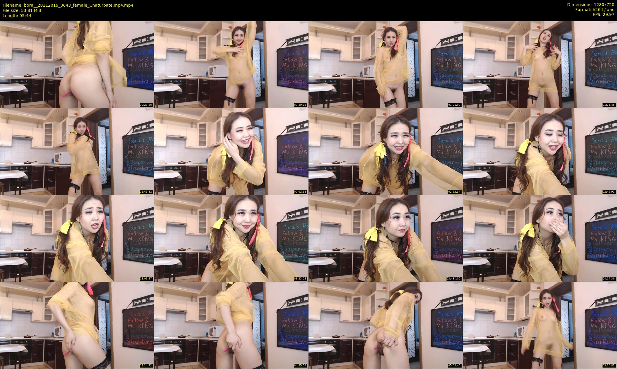 bora_ — 6 minute Chaturbate female cam show recording, 720p, Nov 28, 2019