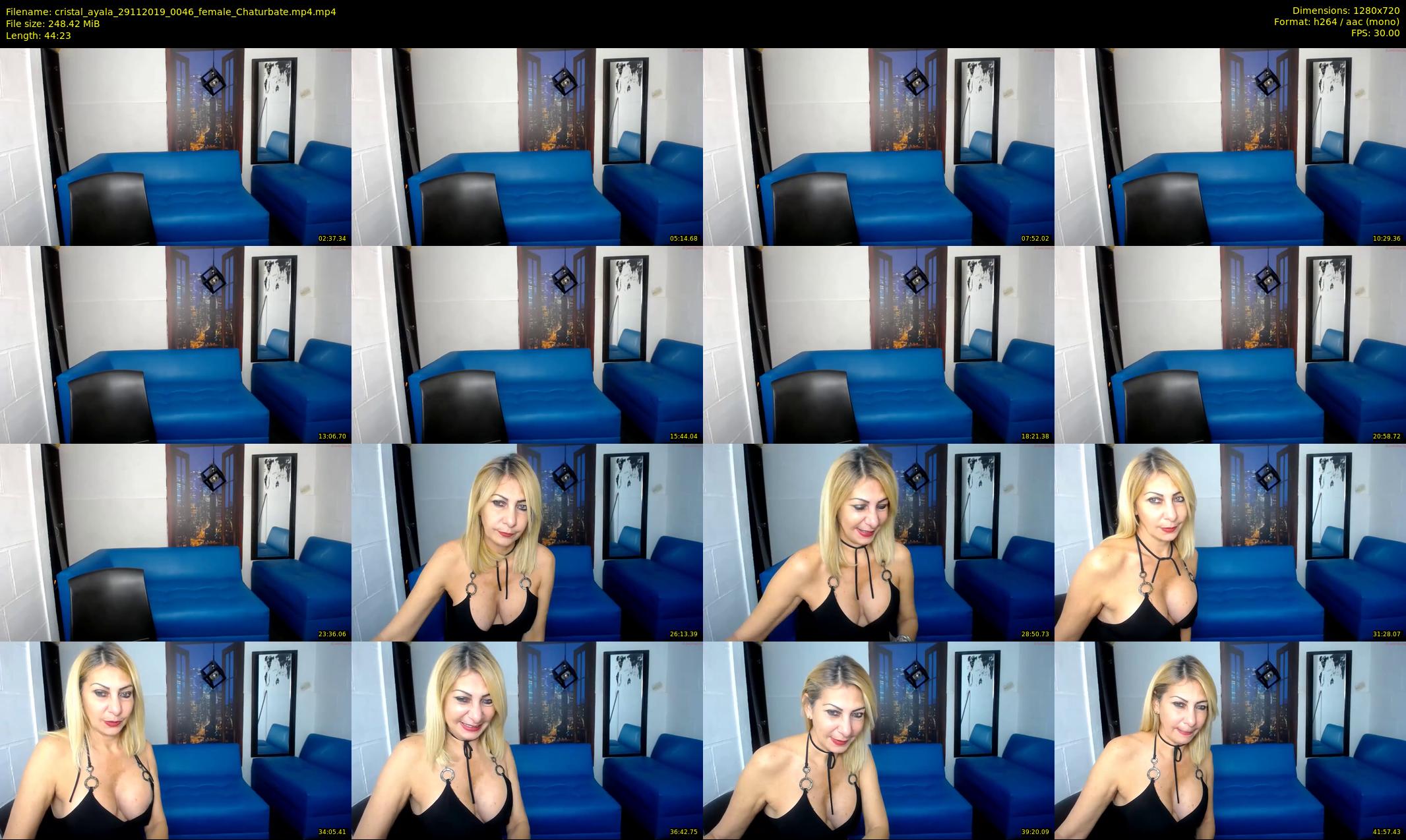 cristal_ayala — 45 minute Chaturbate female cam show recording, 720p, Nov 29, 2019