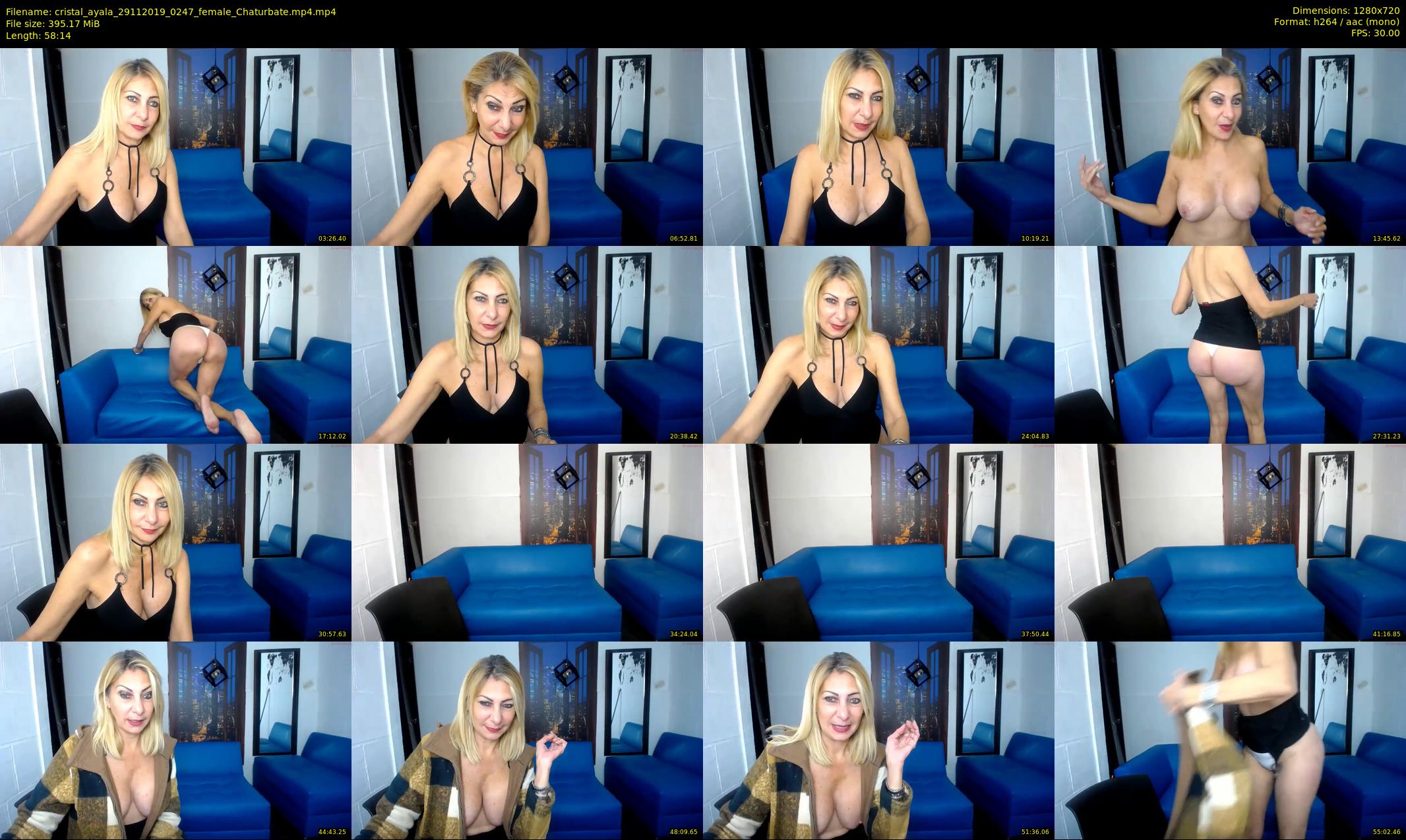 cristal_ayala — 59 minute Chaturbate female cam show recording, 720p, Nov 29, 2019
