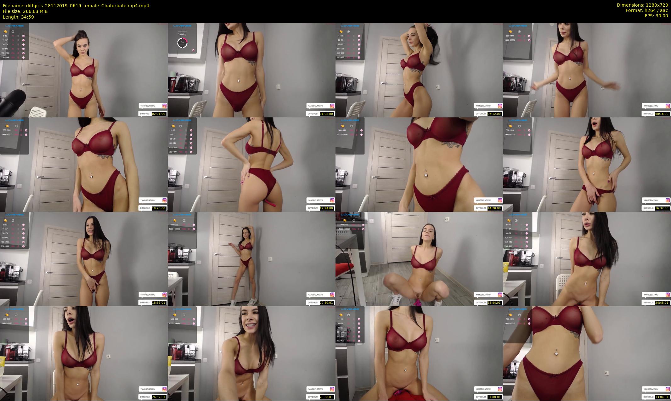 diffgirls — 35 minute Chaturbate female cam show recording, 720p, Nov 28, 2019