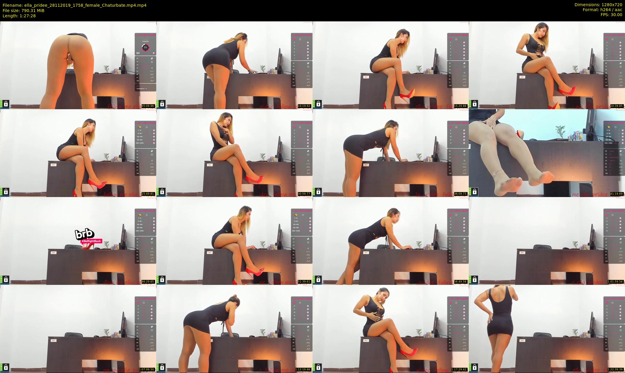 ella_pridee — 88 minute Chaturbate female cam show recording, 720p, Nov 28, 2019