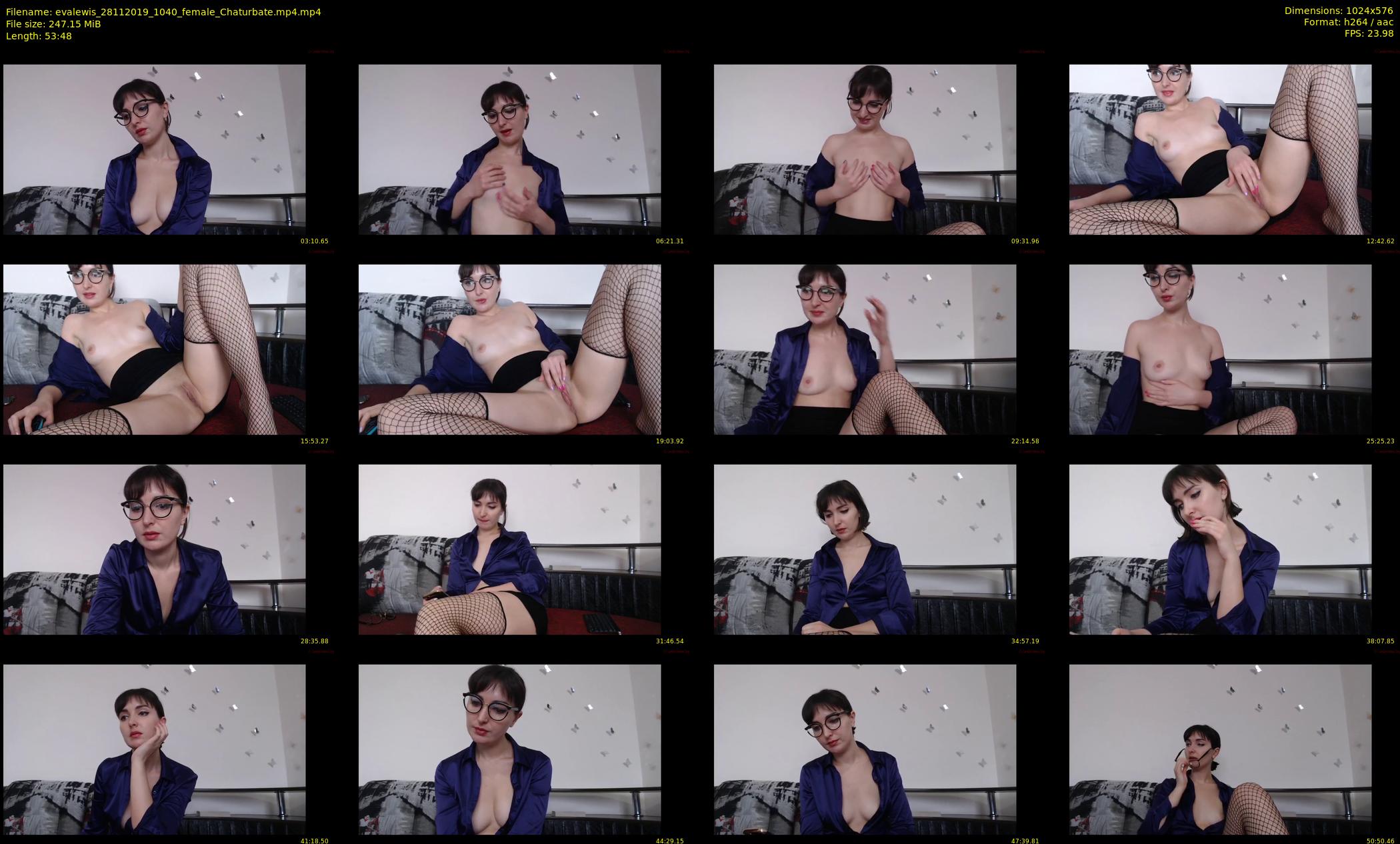 evalewis — 54 minute Chaturbate female cam show recording, 480p, Nov 28, 2019