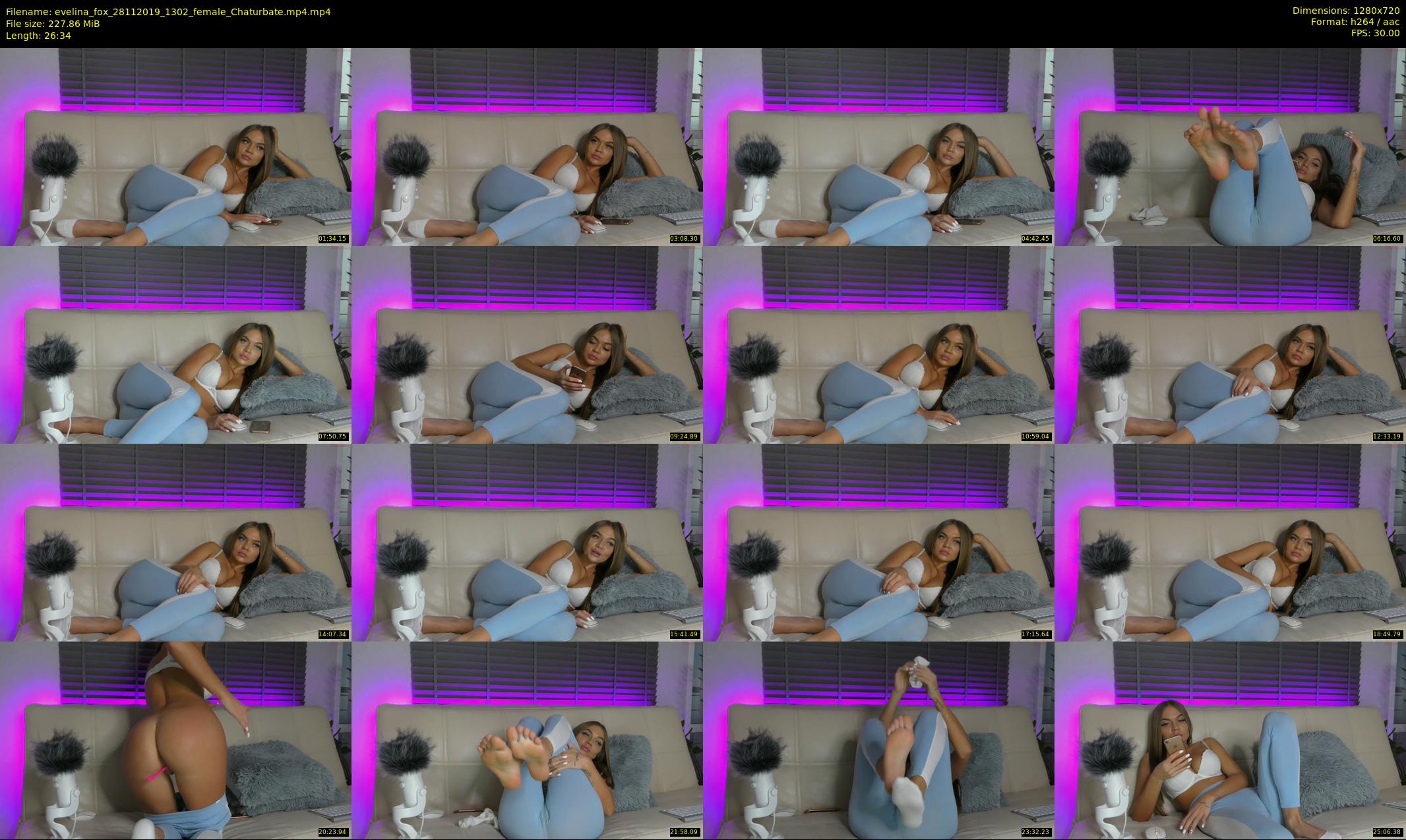 evelina_fox — 27 minute Chaturbate female cam show recording, 720p, Nov 28, 2019