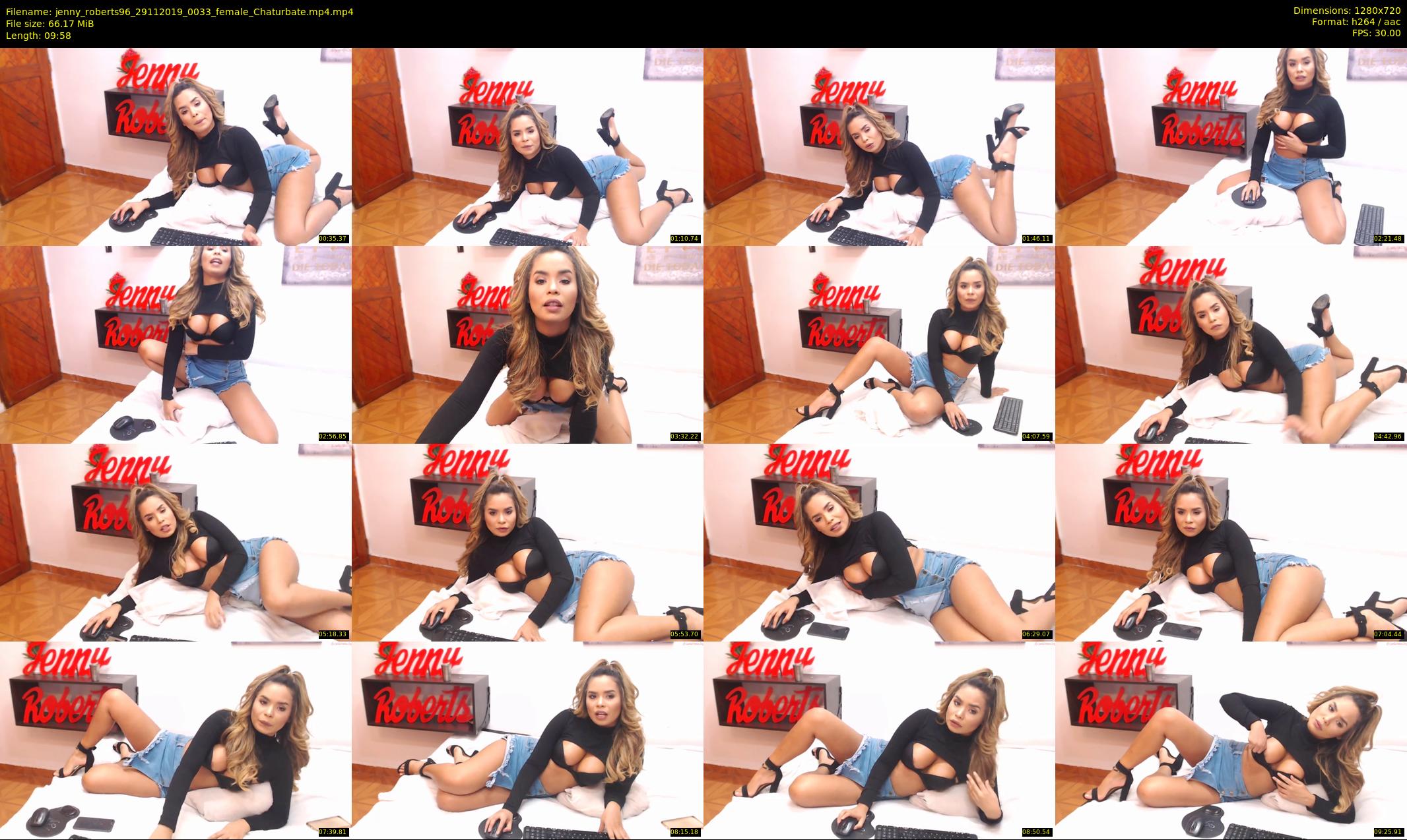 jenny_roberts96 — 10 minute Chaturbate female cam show recording, 720p, Nov 29, 2019