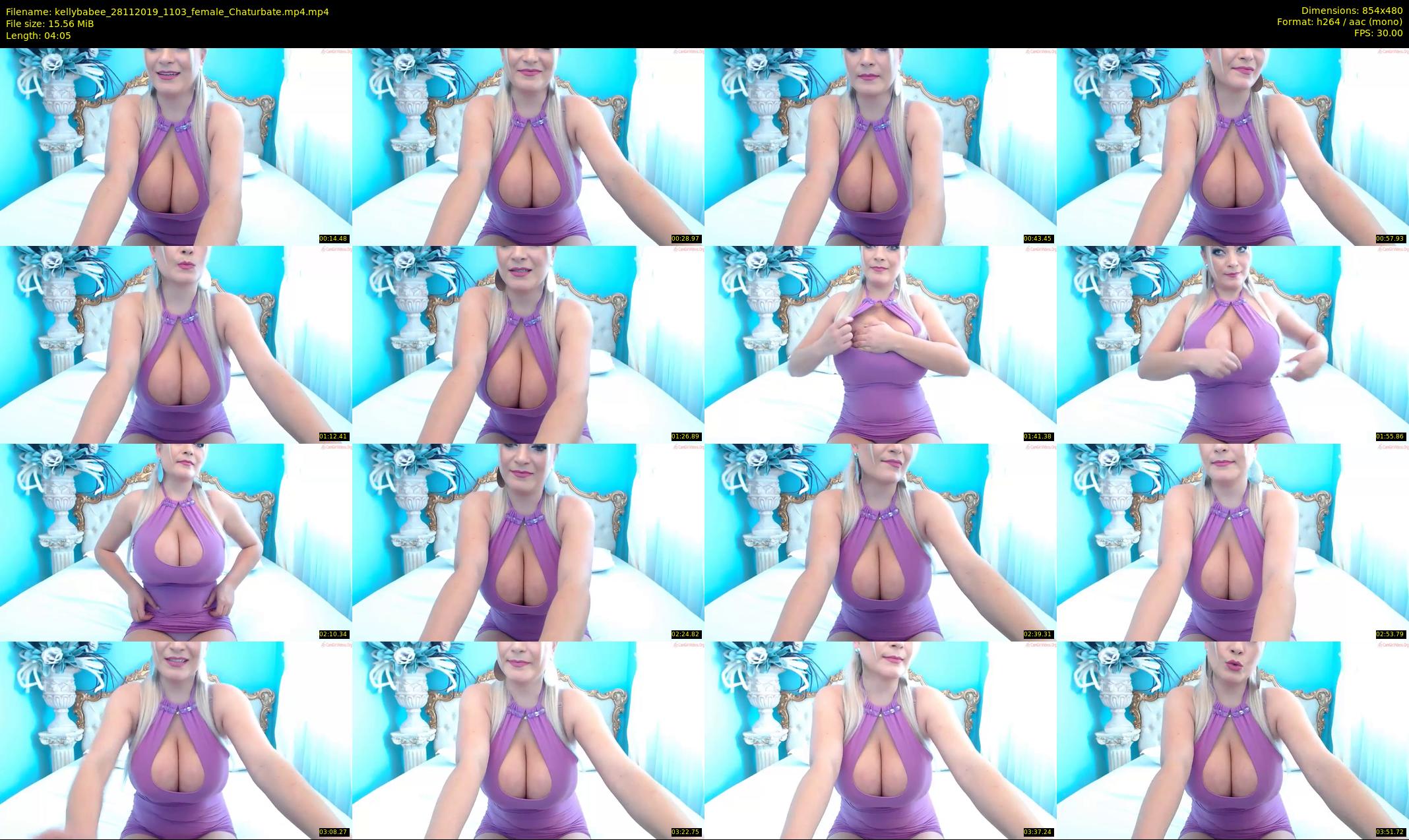 kellybabee — 5 minute Chaturbate female cam show recording, 480p, Nov 28, 2019