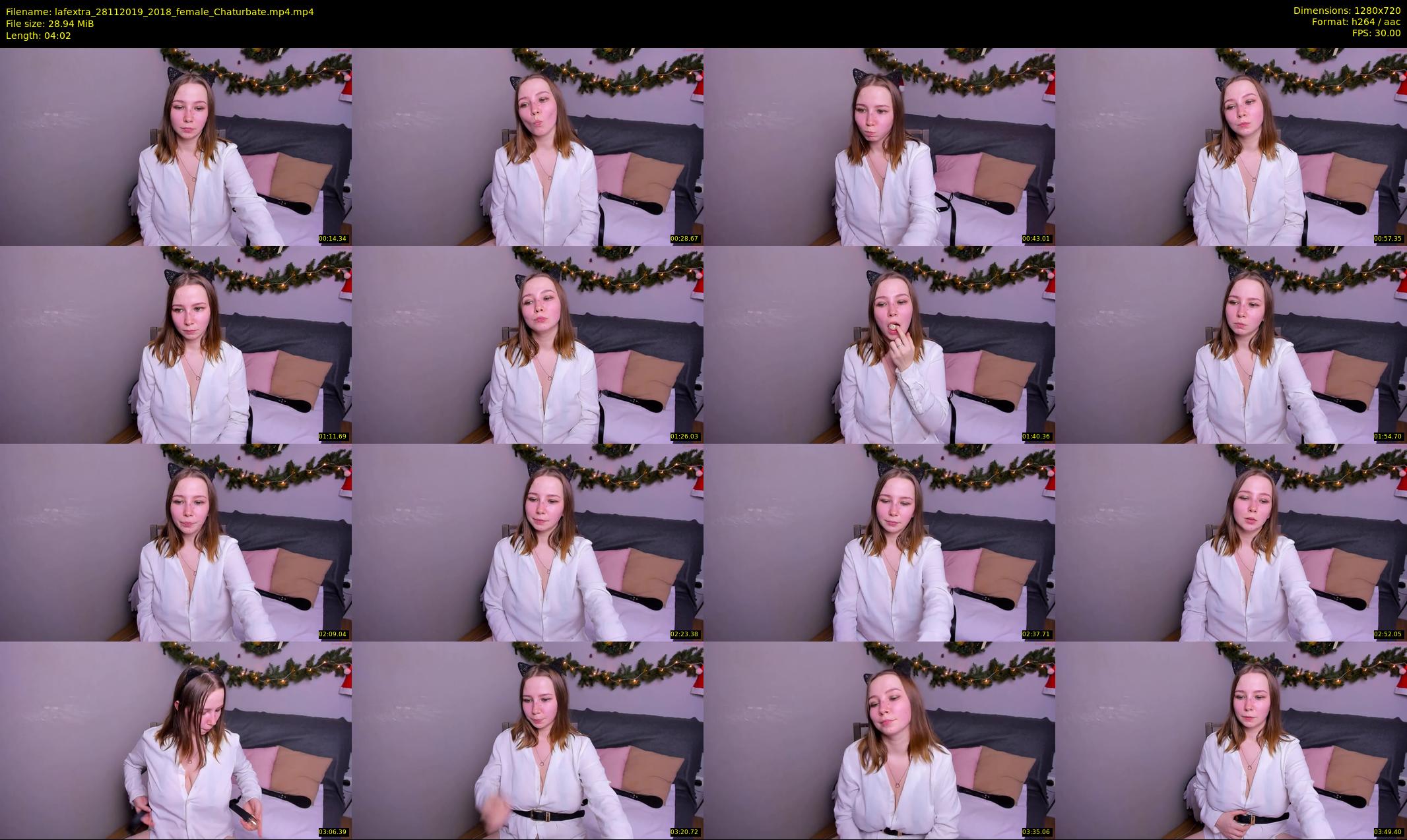 lafextra — 5 minute Chaturbate female cam show recording, 720p, Nov 28, 2019