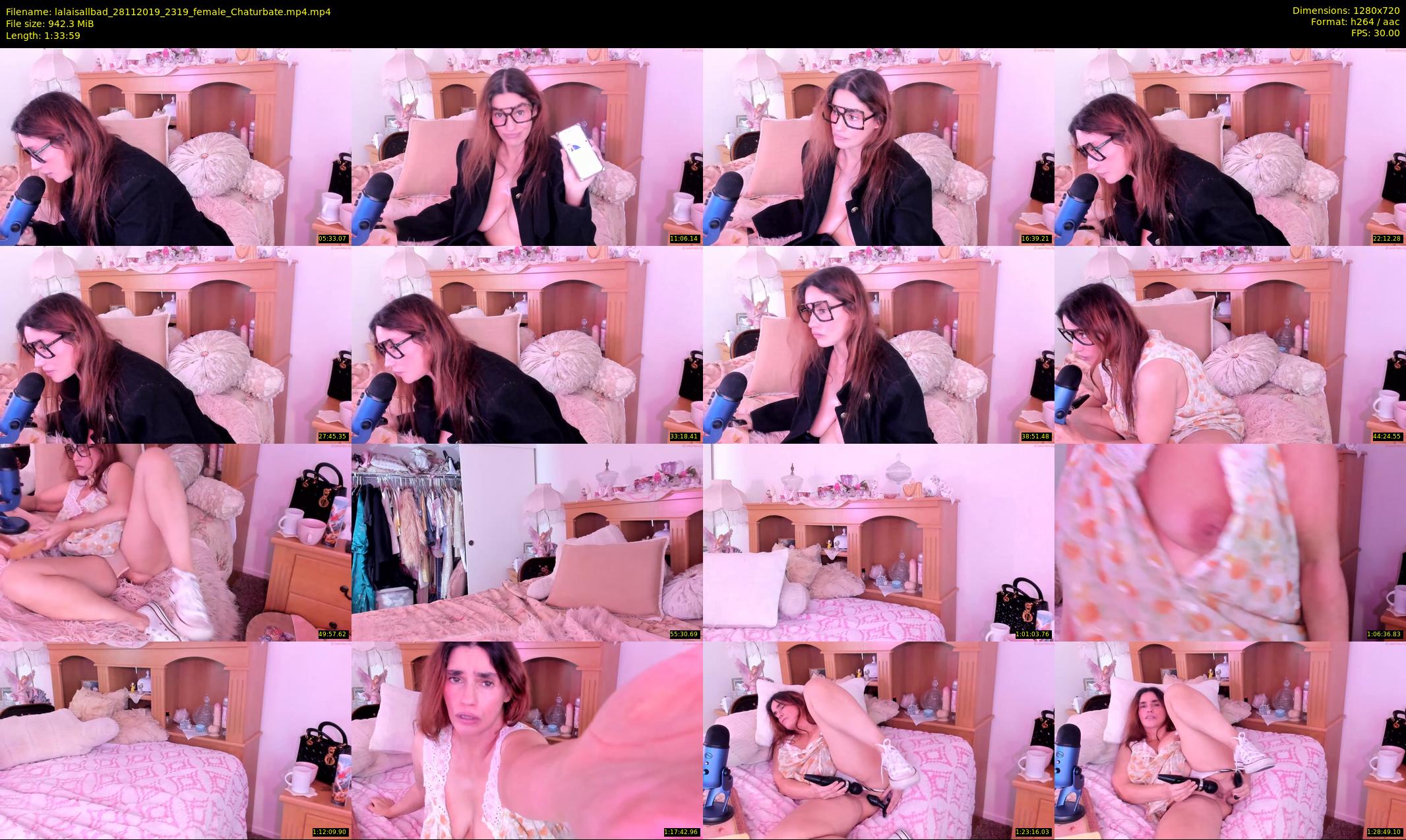 lalaisallbad — 94 minute Chaturbate female cam show recording, 720p, Nov 28, 2019