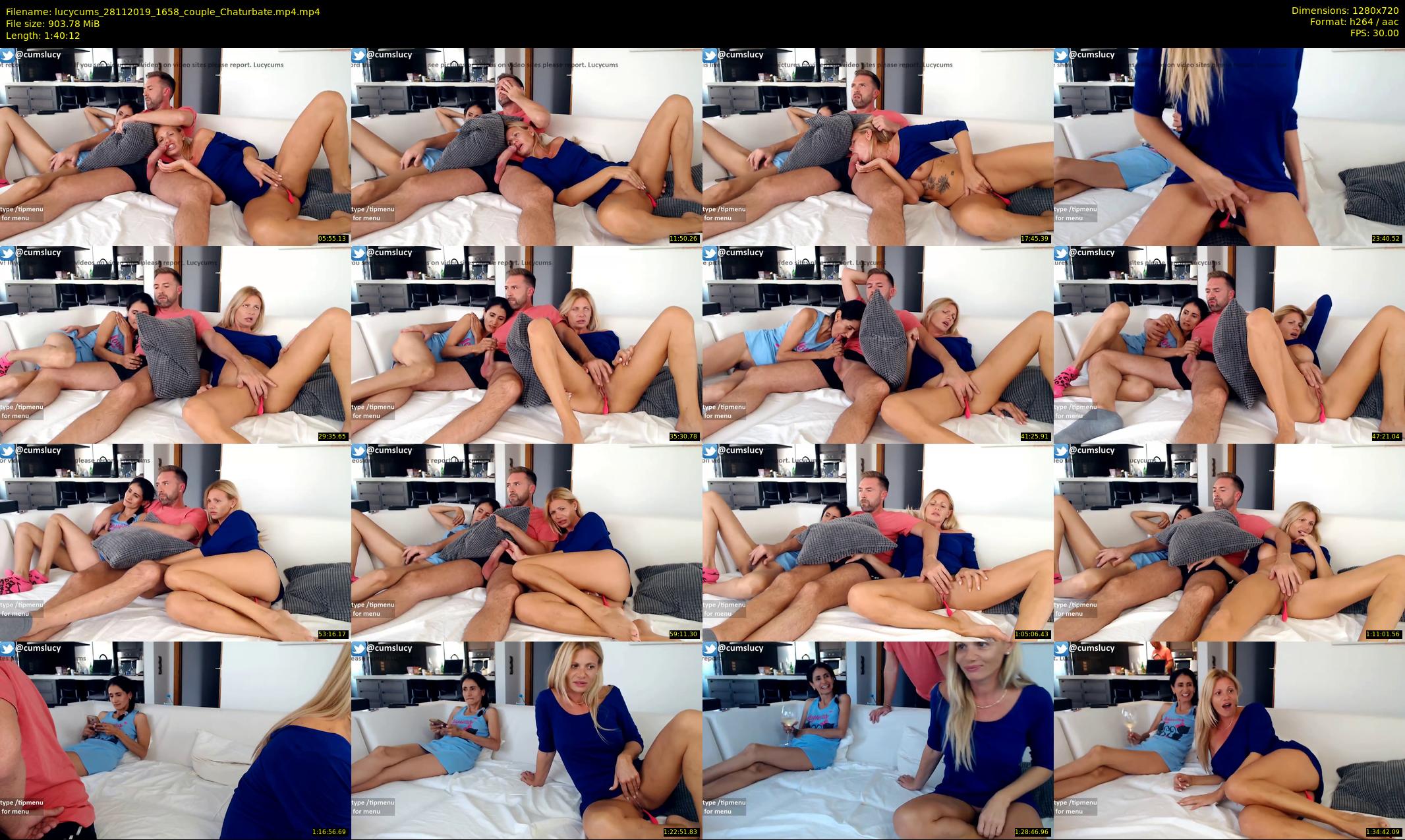 lucycums — 101 minute Chaturbate couple cam show recording, 720p, Nov 28, 2019