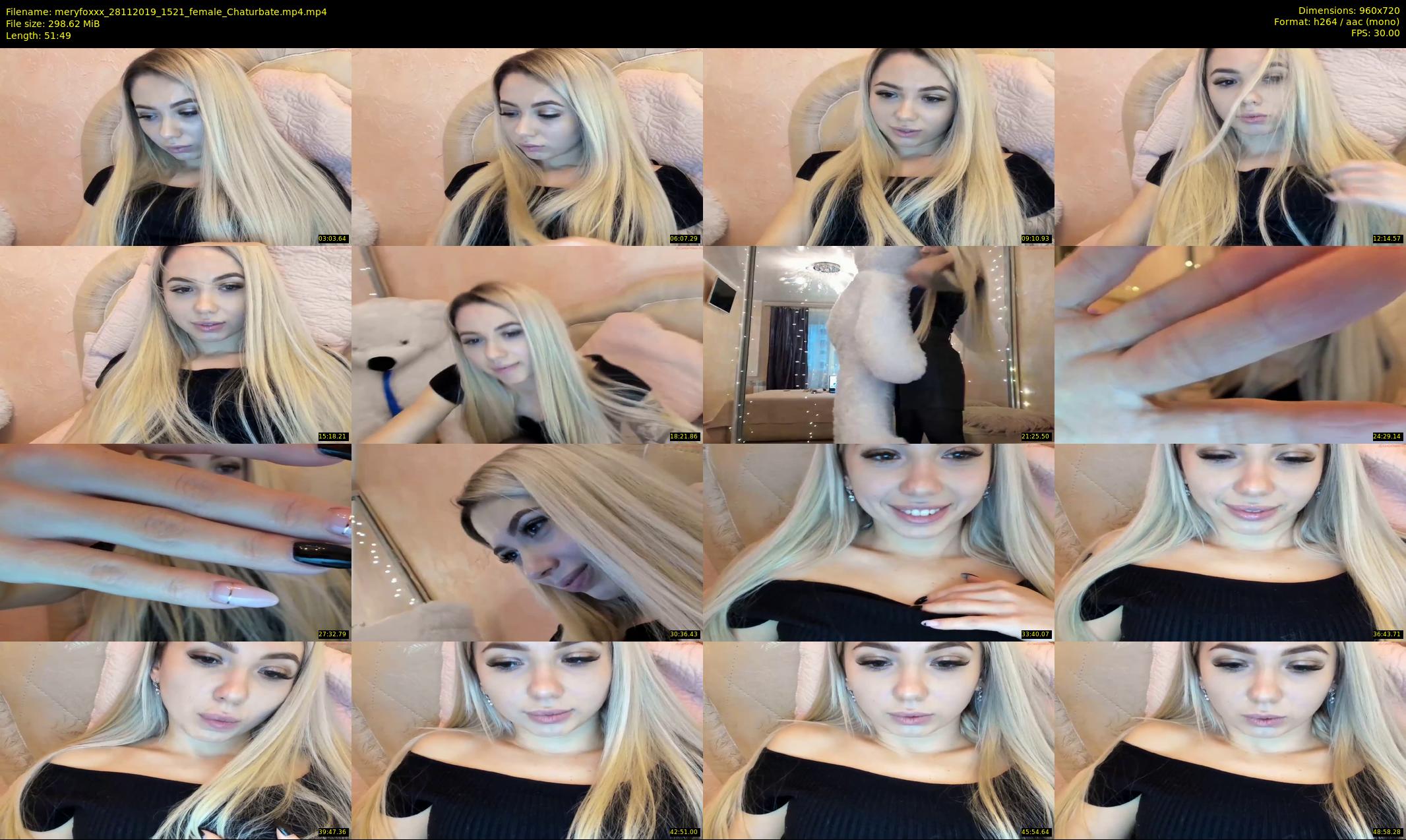 meryfoxxx — 52 minute Chaturbate female cam show recording, 720p, Nov 28, 2019