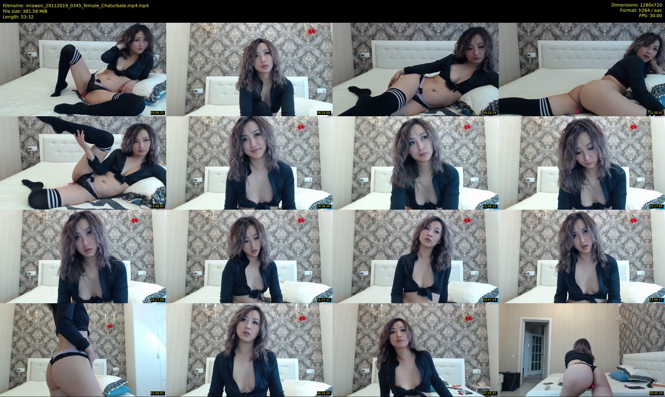 miawon — 54 minute Chaturbate female cam show recording, 720p, Nov 29, 2019