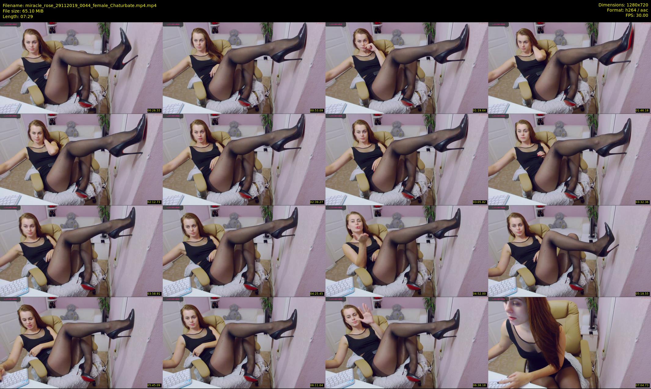 miracle_rose — 8 minute Chaturbate female cam show recording, 720p, Nov 29, 2019