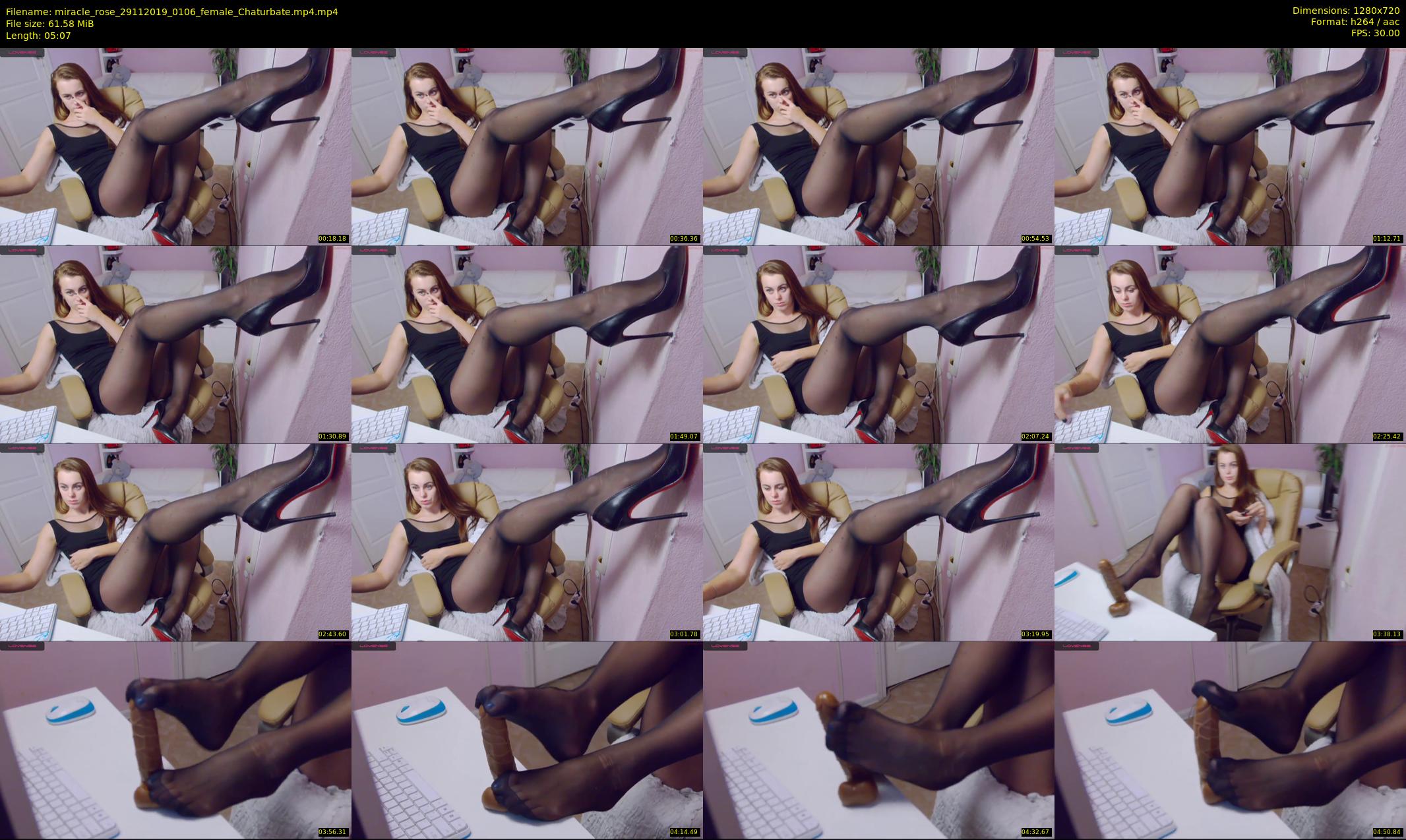 miracle_rose — 6 minute Chaturbate female cam show recording, 720p, Nov 29, 2019