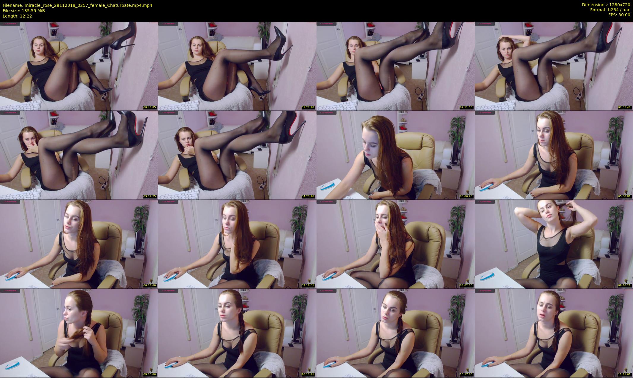 miracle_rose — 13 minute Chaturbate female cam show recording, 720p, Nov 29, 2019