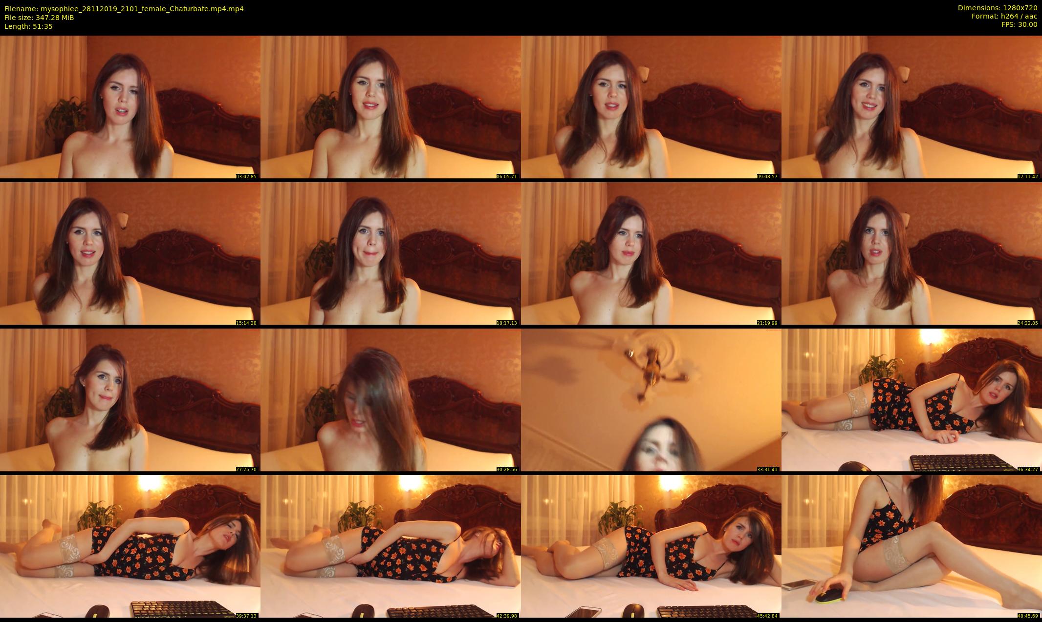 mysophiee — 52 minute Chaturbate female cam show recording, 720p, Nov 28, 2019
