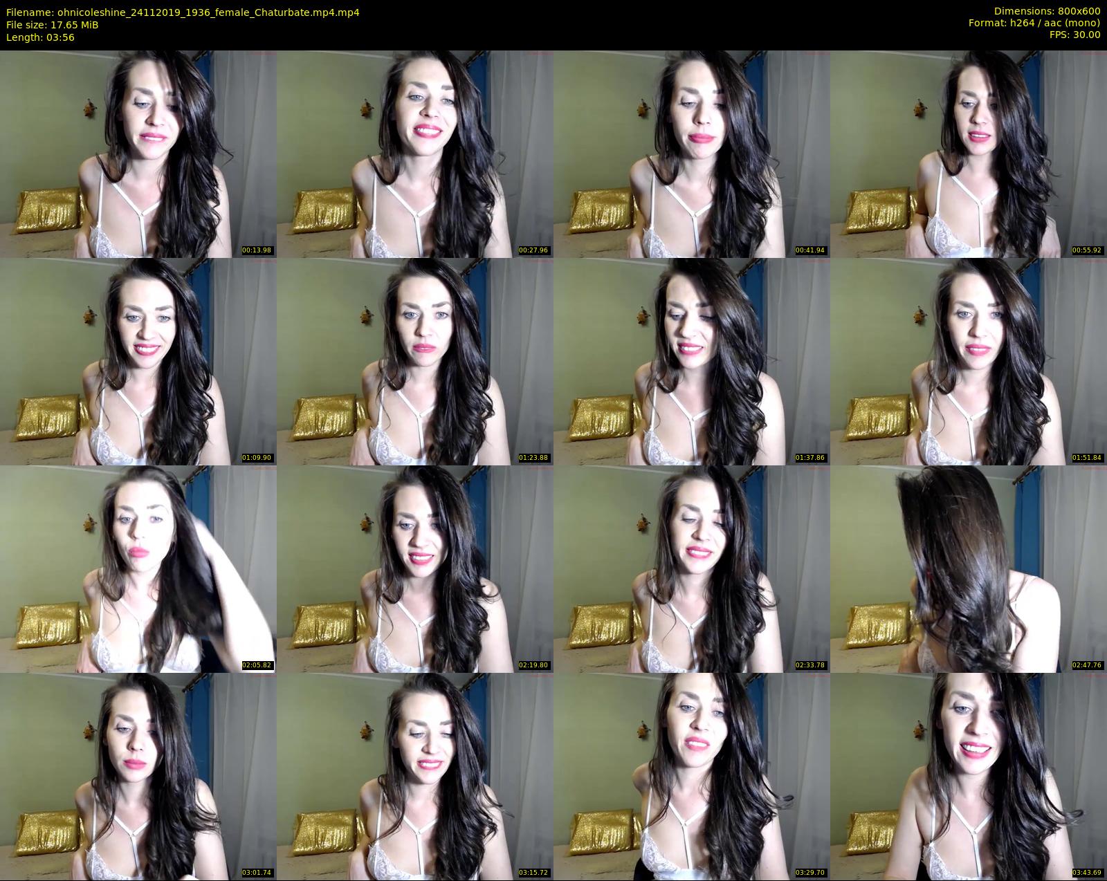 ohnicoleshine — 4 minute Chaturbate female cam show recording, 480p, Nov 24, 2019