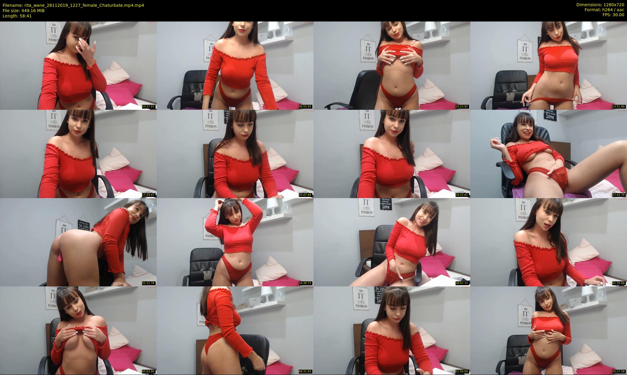 rita_wane — 59 minute Chaturbate female cam show recording, 720p, Nov 28, 2019