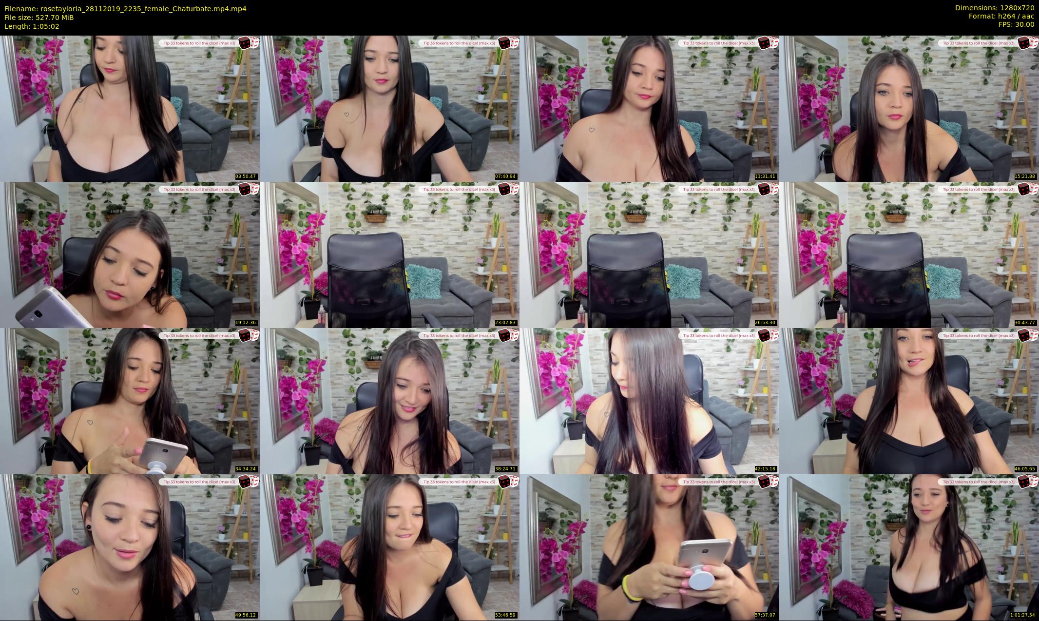 rosetaylorla — 66 minute Chaturbate female cam show recording, 720p, Nov 28, 2019